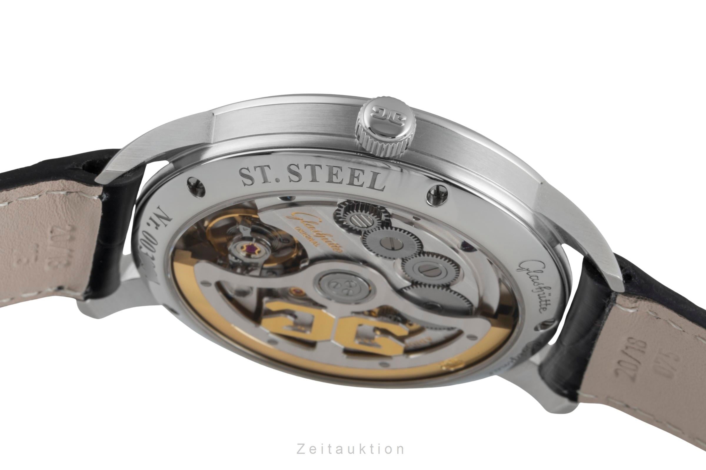 Glashütte Senator steel automatic men's watch 1-36-01-01-02-01	 LP: 9600EUR  [2505723]