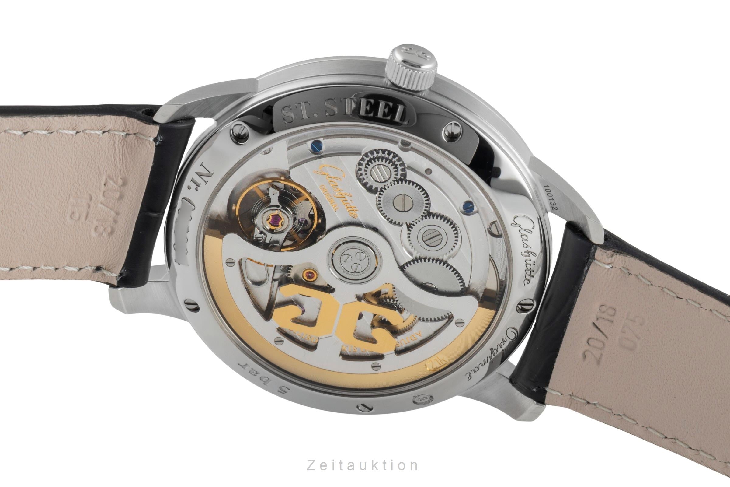 Glashütte Senator steel automatic men's watch 1-36-01-01-02-01	 LP: 9600EUR  [2505723]