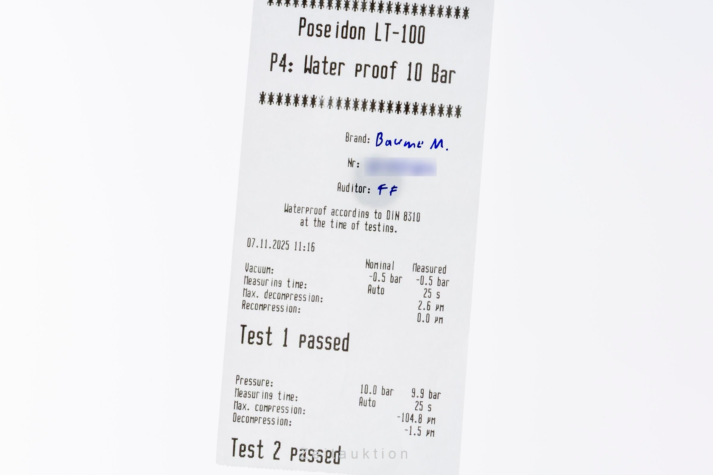 Baume & Mercier Riviera steel automatic men's watch M0A10622  65901  [2505724]