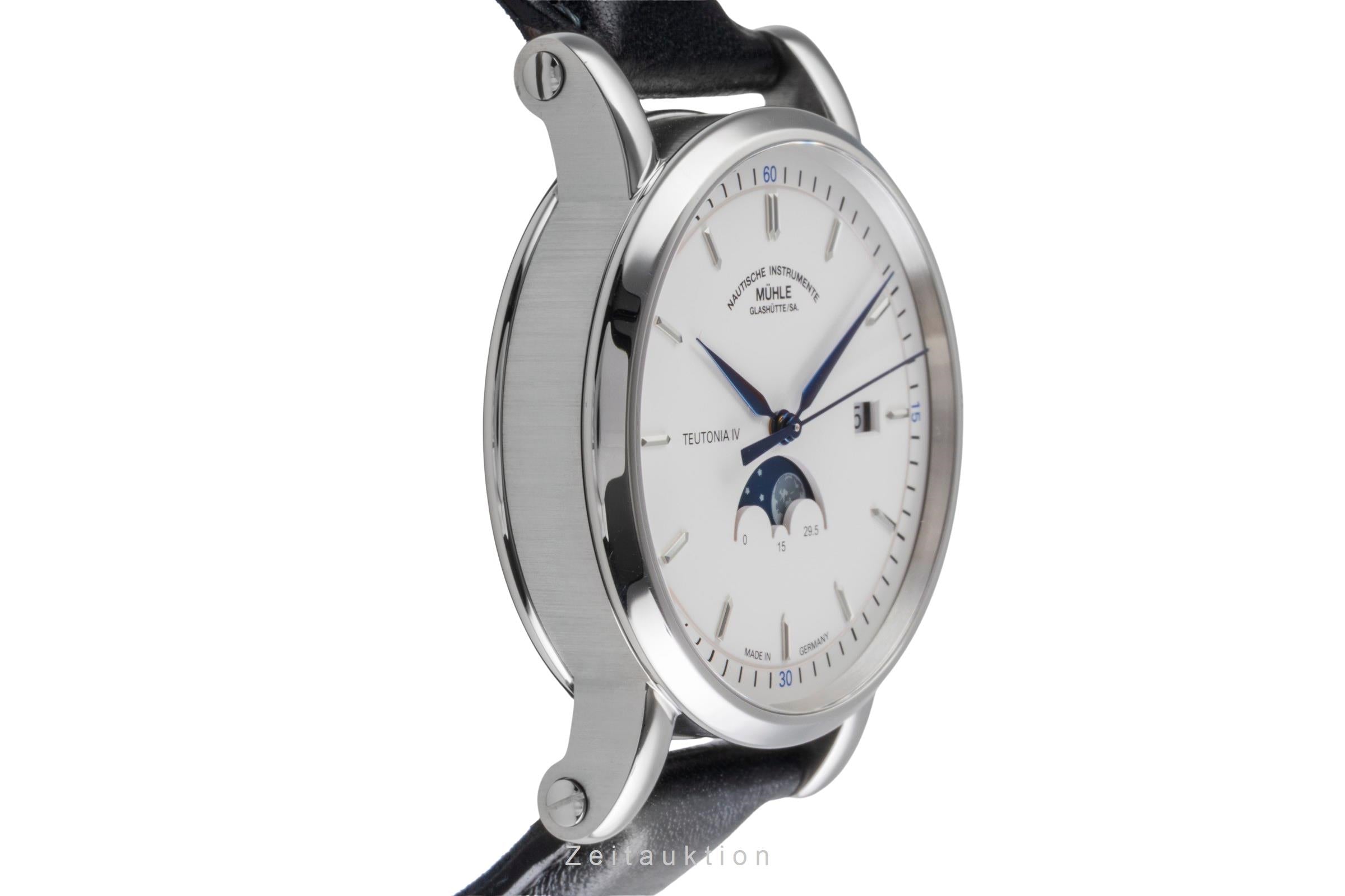 Mühle Teutonia IV Mondphase Stahl Automatik Ref. M1-44-05-LB B&P 2024	  [2505725]
