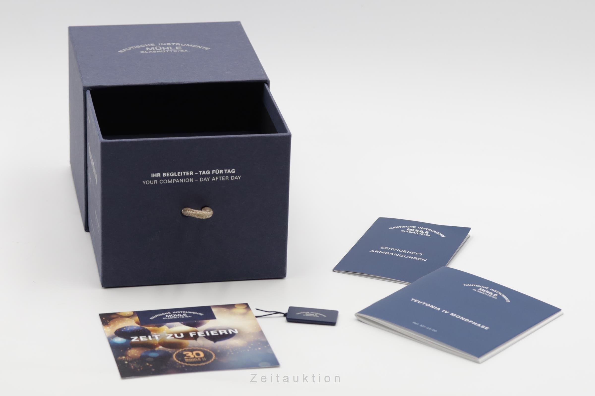 Mühle Teutonia IV Mondphase Stahl Automatik Ref. M1-44-05-LB B&P 2024	  [2505725]