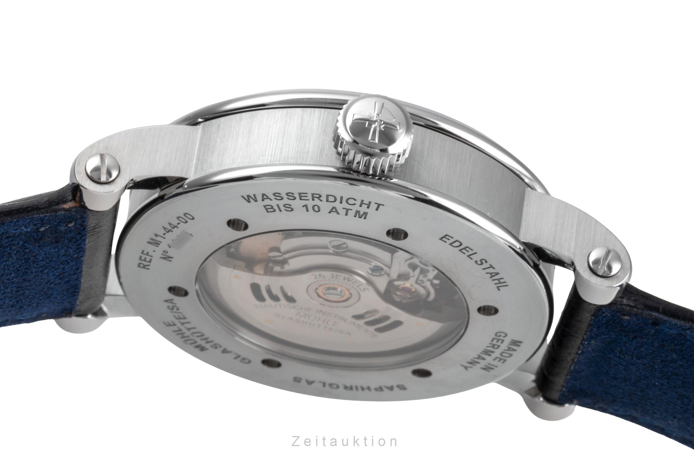 Mühle Teutonia IV Mondphase Stahl Automatik Ref. M1-44-05-LB B&P 2024	  [2505725]