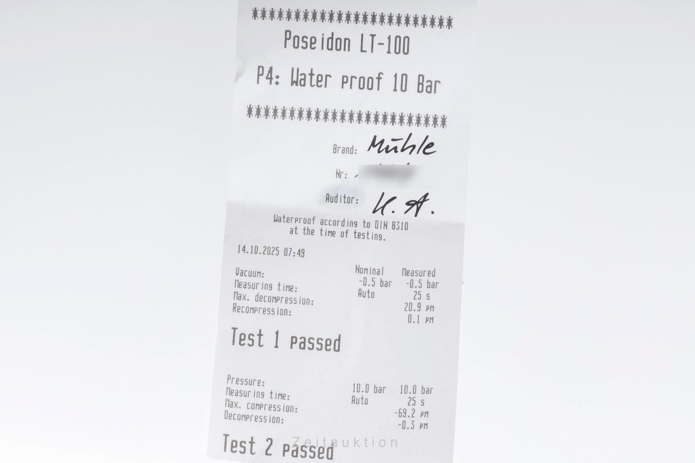 Mühle Teutonia IV Mondphase Stahl Automatik Ref. M1-44-05-LB B&P 2024	  [2505725]