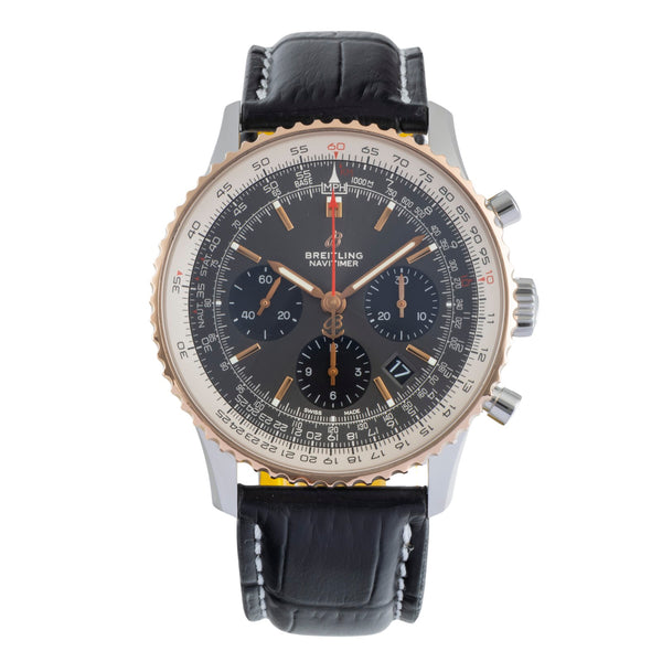 Breitling Navitimer 01 Chronograph 43 Stahl Gold Ref UB0121211F1P1 NP: 10500,- € [2505728]