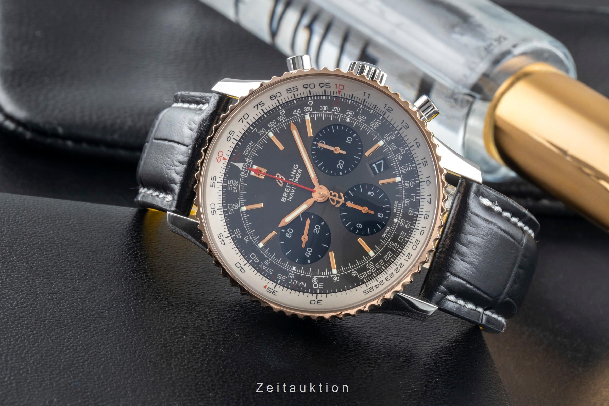 Breitling Navitimer 01 Chronograph 43 Stahl Gold Ref UB0121211F1P1 NP: 10500,- € [2505728]