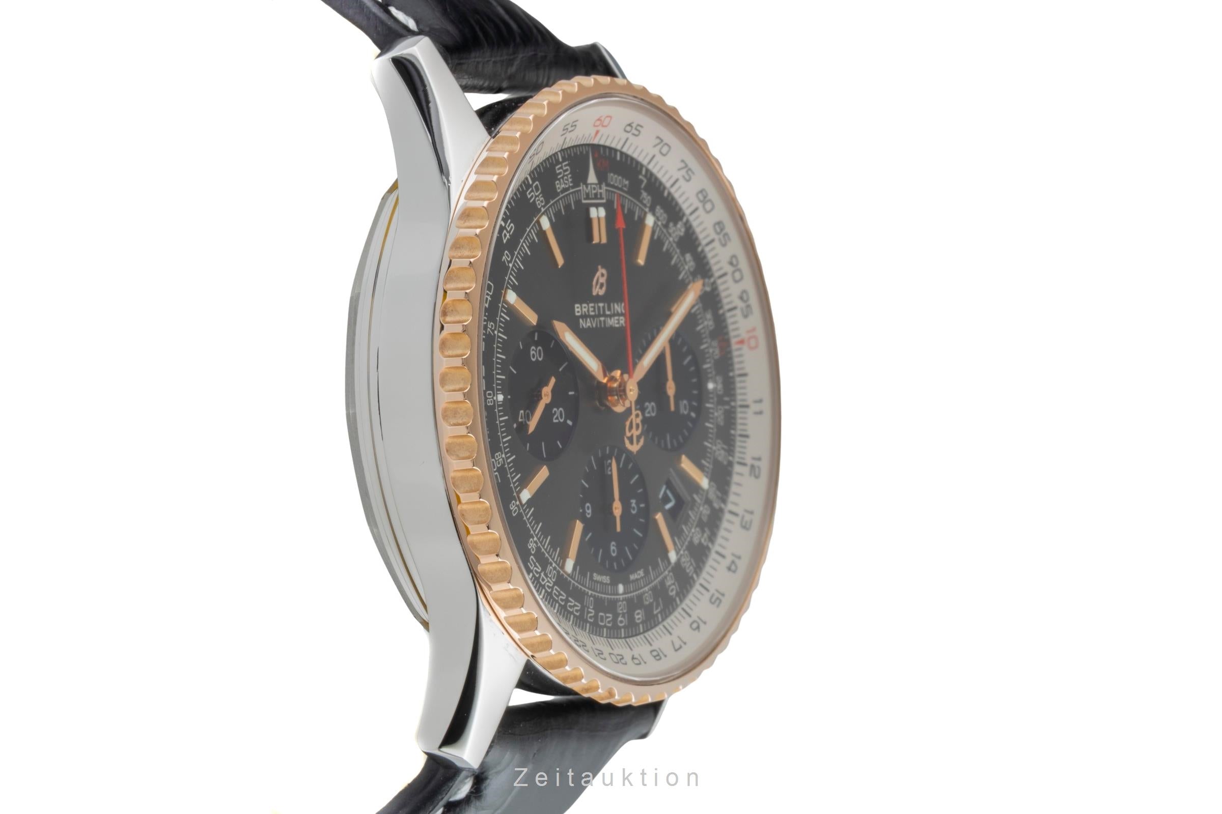 Breitling Navitimer 01 Chronograph 43 Stahl Gold Ref UB0121211F1P1 NP: 10500,- € [2505728]