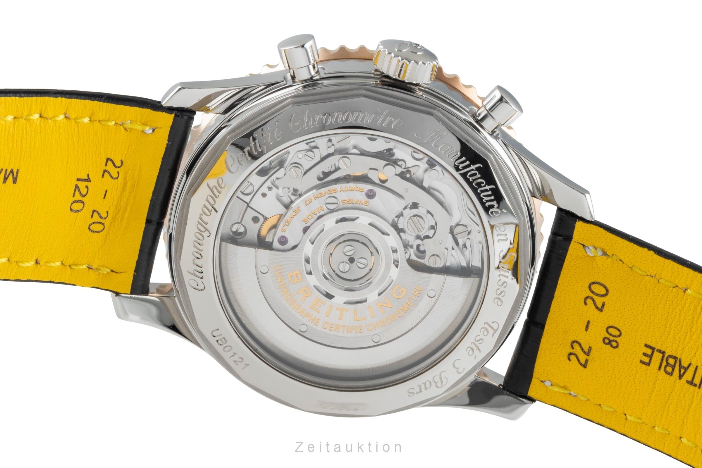 Breitling Navitimer 01 Chronograph 43 Stahl Gold Ref UB0121211F1P1 NP: 10500,- € [2505728]