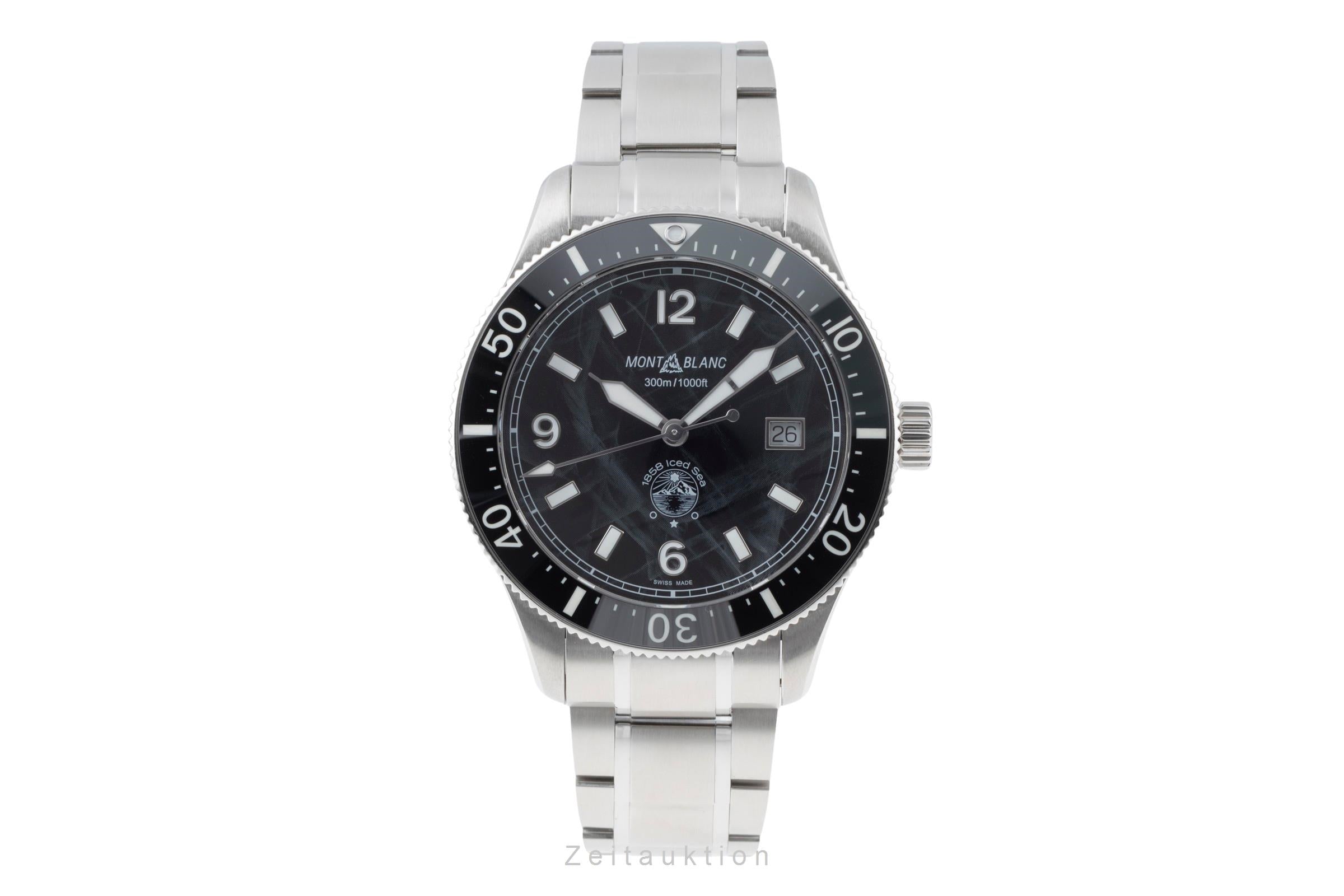 Montblanc 1858 steel automatic Kal. MB 2417 Ref. MB129371 7578