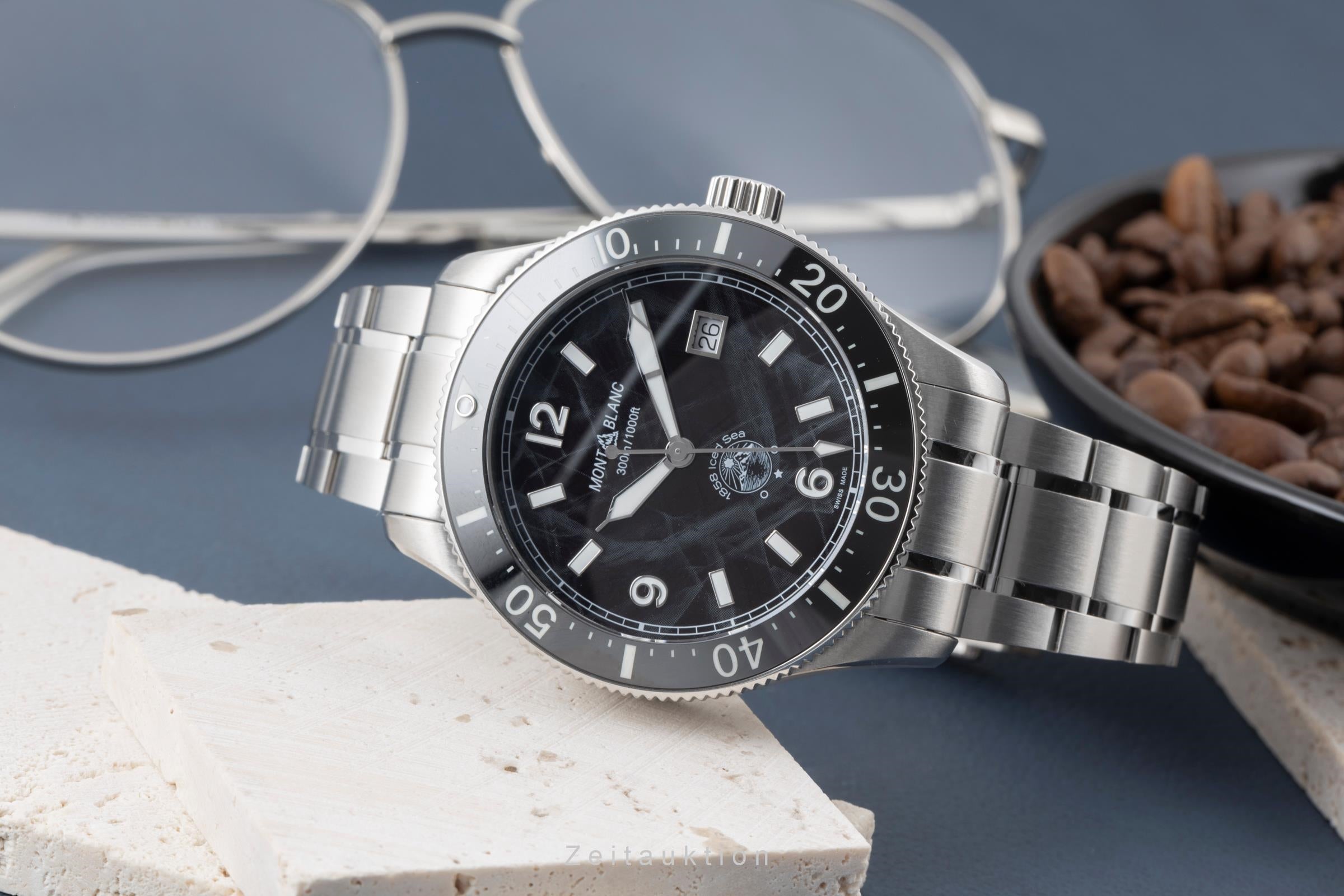 Montblanc 1858 steel automatic men's watch MB129371  7578 LP: 3700EUR  [2505732]