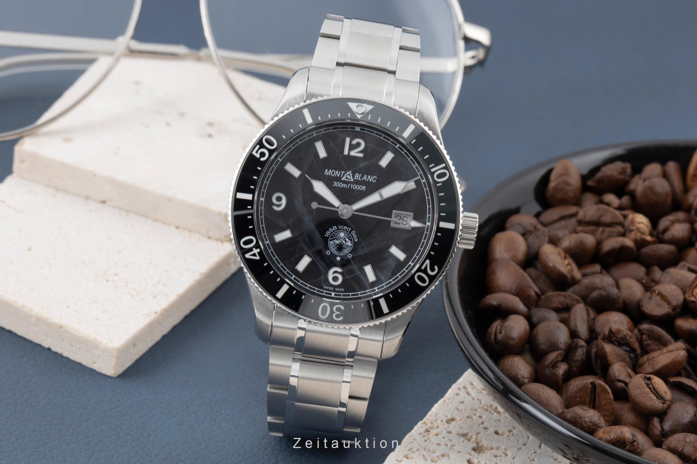 Montblanc 1858 steel automatic men's watch MB129371  7578 LP: 3700EUR  [2505732]