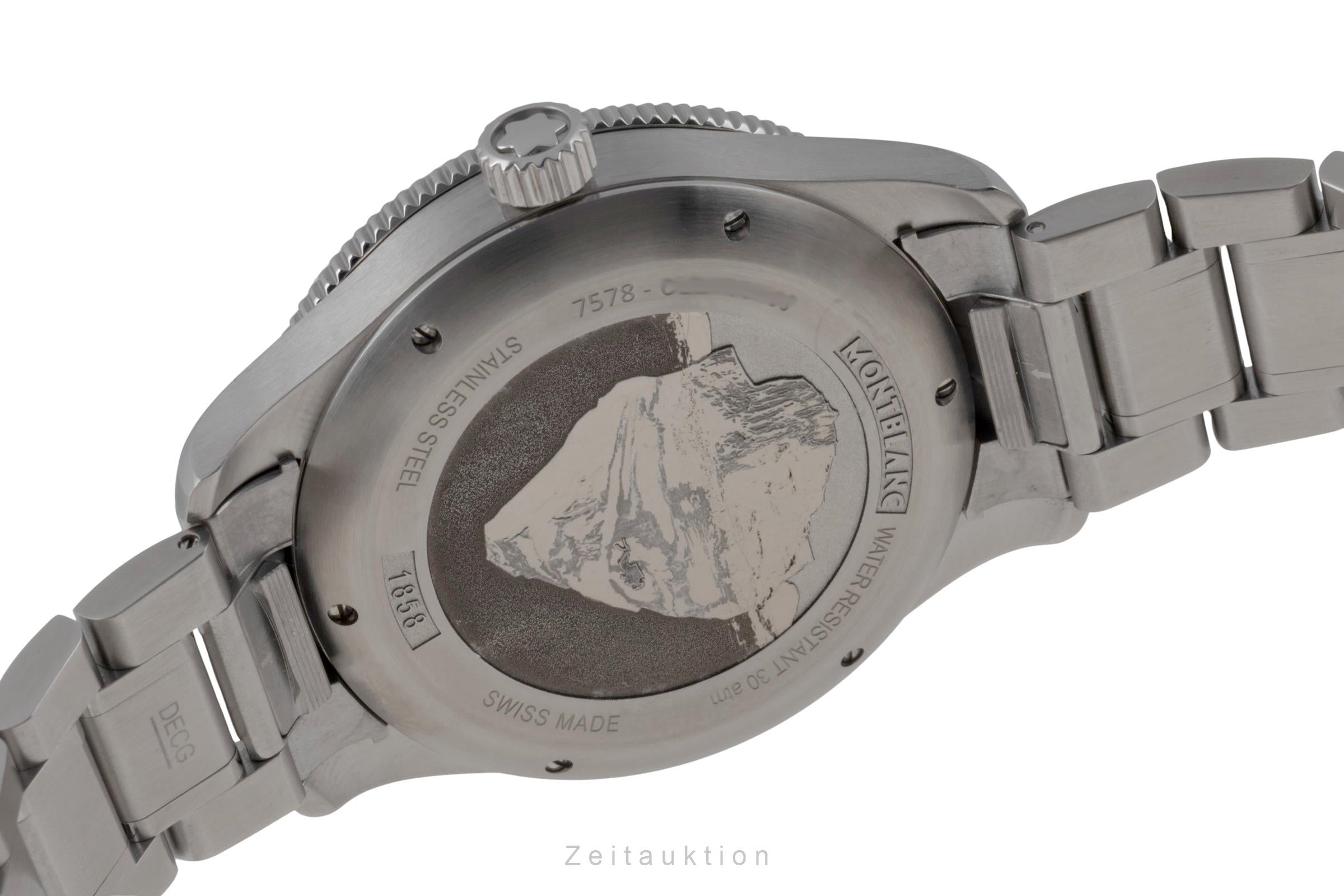 Montblanc 1858 steel automatic Kal. MB 2417 Ref. MB129371 7578
