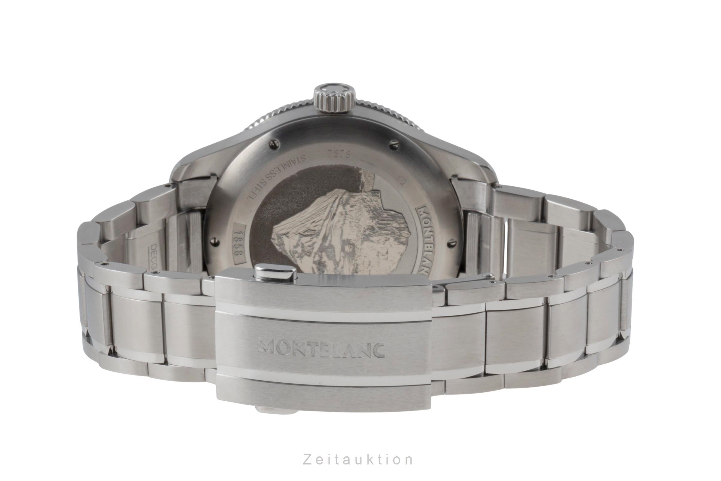 Montblanc 1858 steel automatic men's watch MB129371  7578 LP: 3700EUR  [2505732]