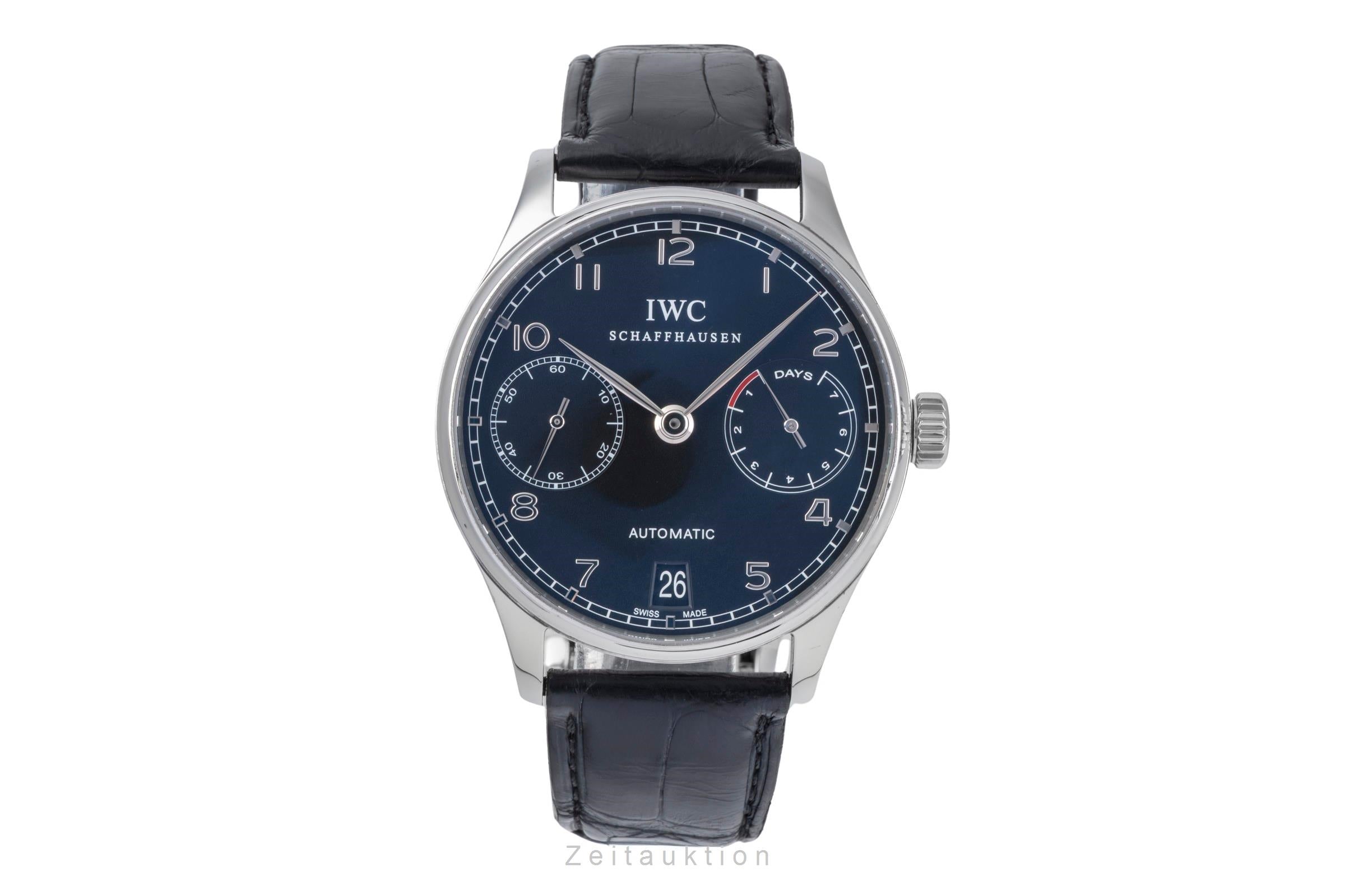 IWC Portugieser steel automatic men's watch IW500109 LP: 14000EUR  [2505733]