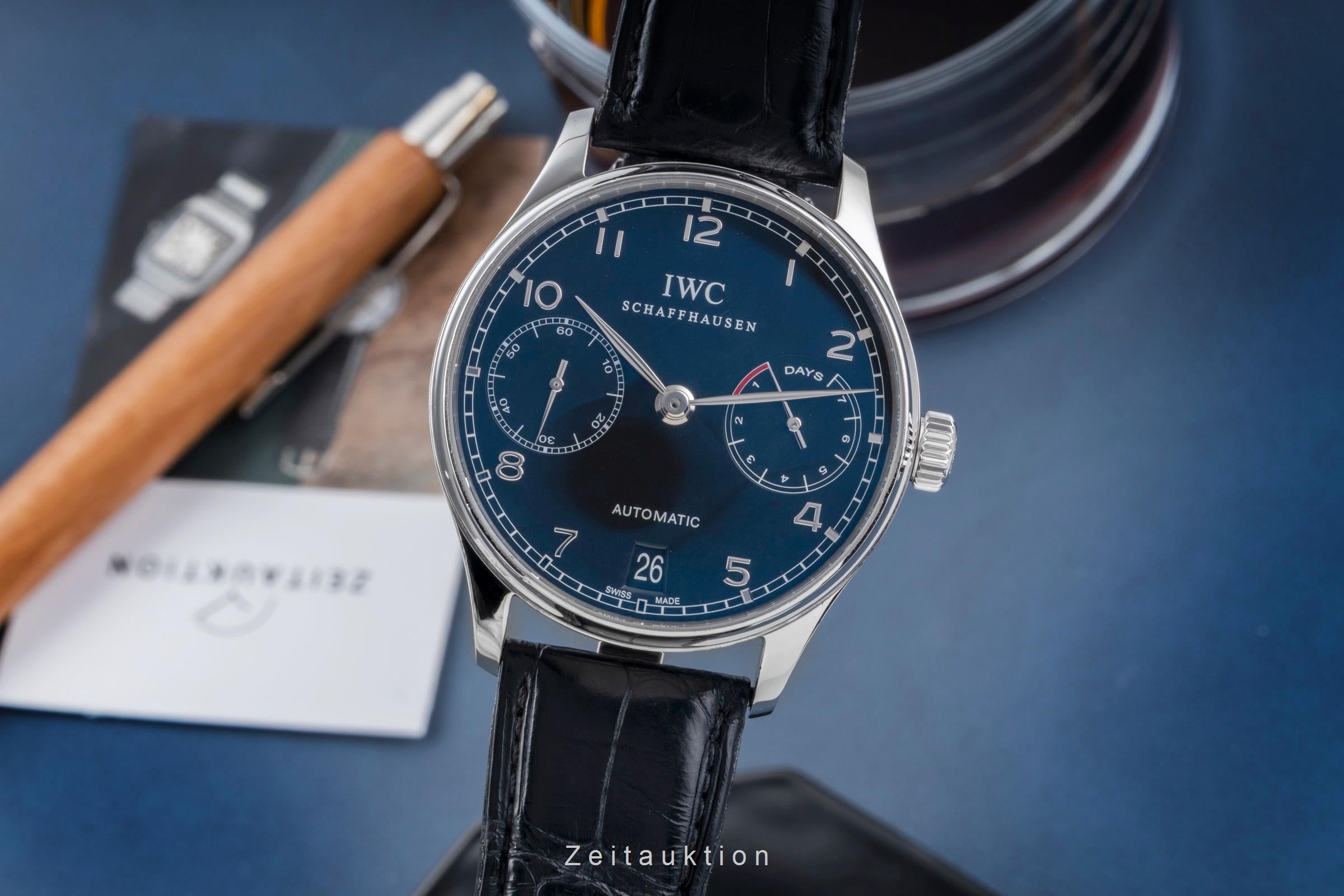 IWC Portugieser steel automatic men's watch IW500109 LP: 14000EUR  [2505733]