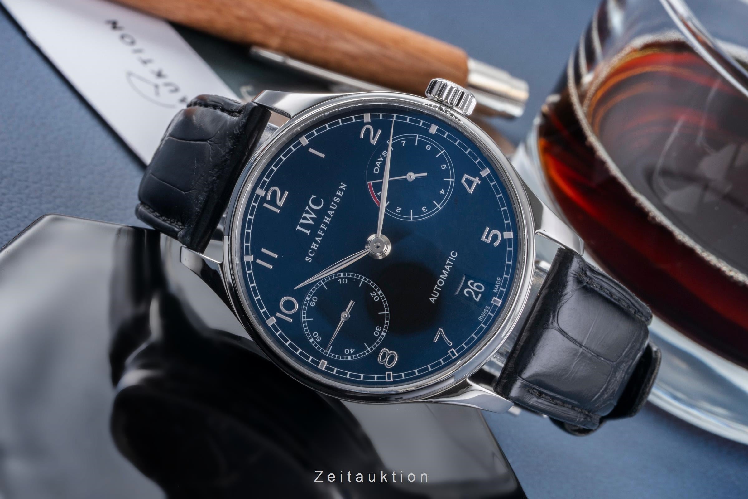 IWC Portugieser steel automatic men's watch IW500109 LP: 14000EUR  [2505733]