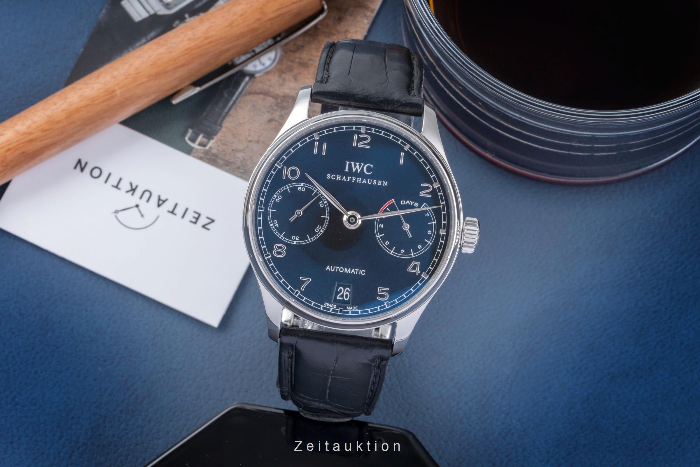 IWC Portugieser steel automatic men's watch IW500109 LP: 14000EUR  [2505733]