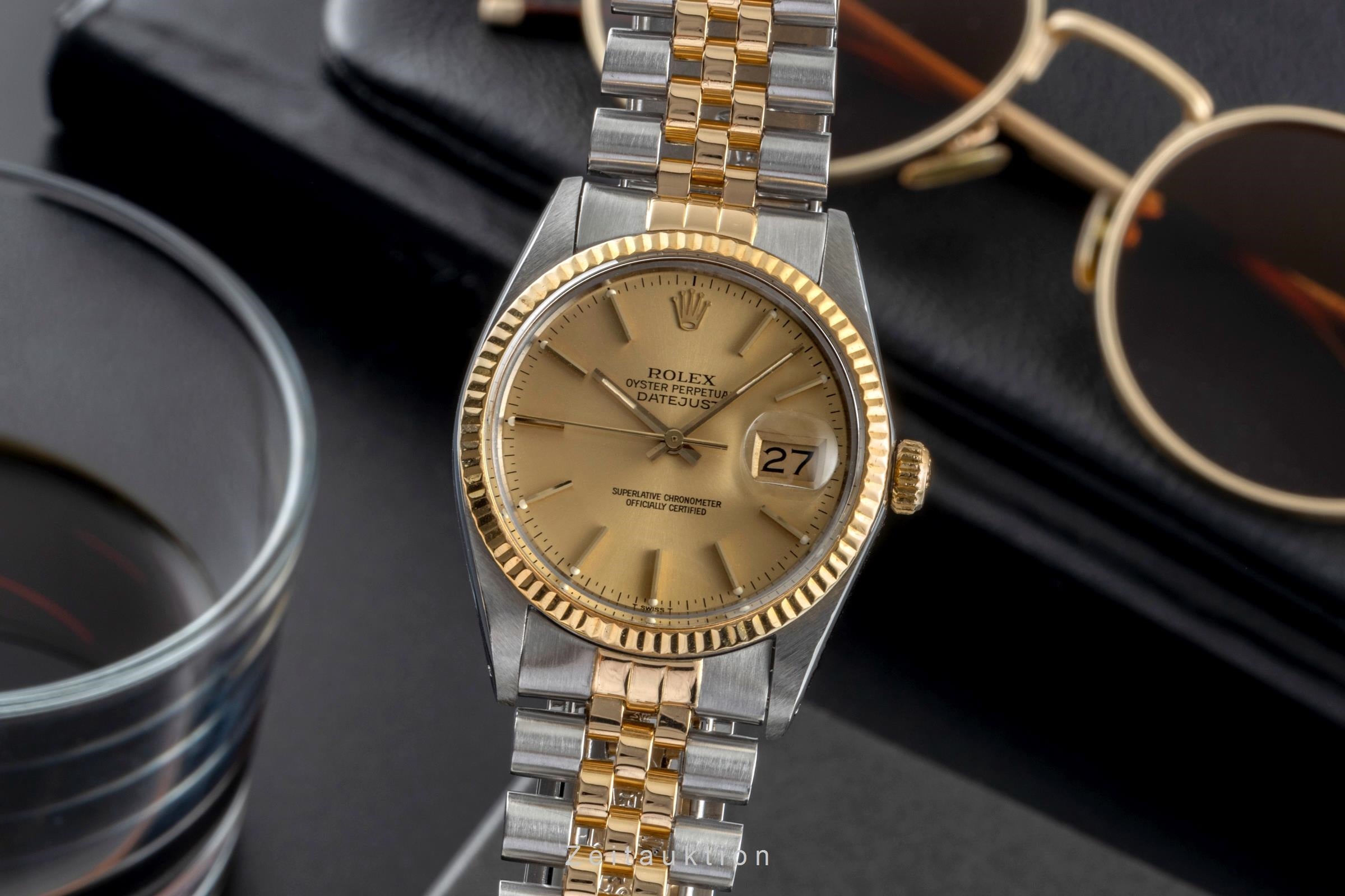 Rolex Datejust acero / oro automático reloj para caballeros 16013  [2505734]