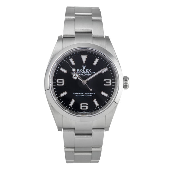 Rolex Explorer steel automatic men's watch 124270  [2505736]