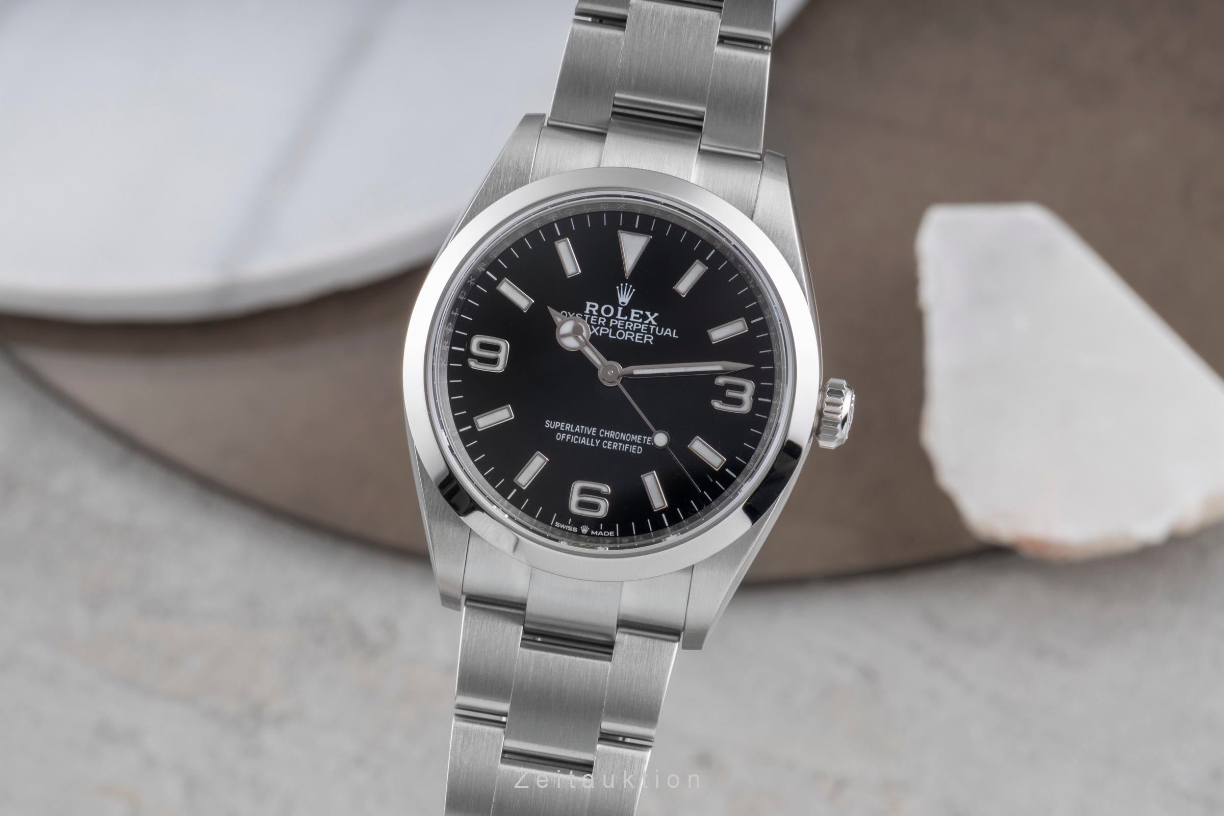 Rolex Explorer steel automatic men's watch 124270  [2505736]