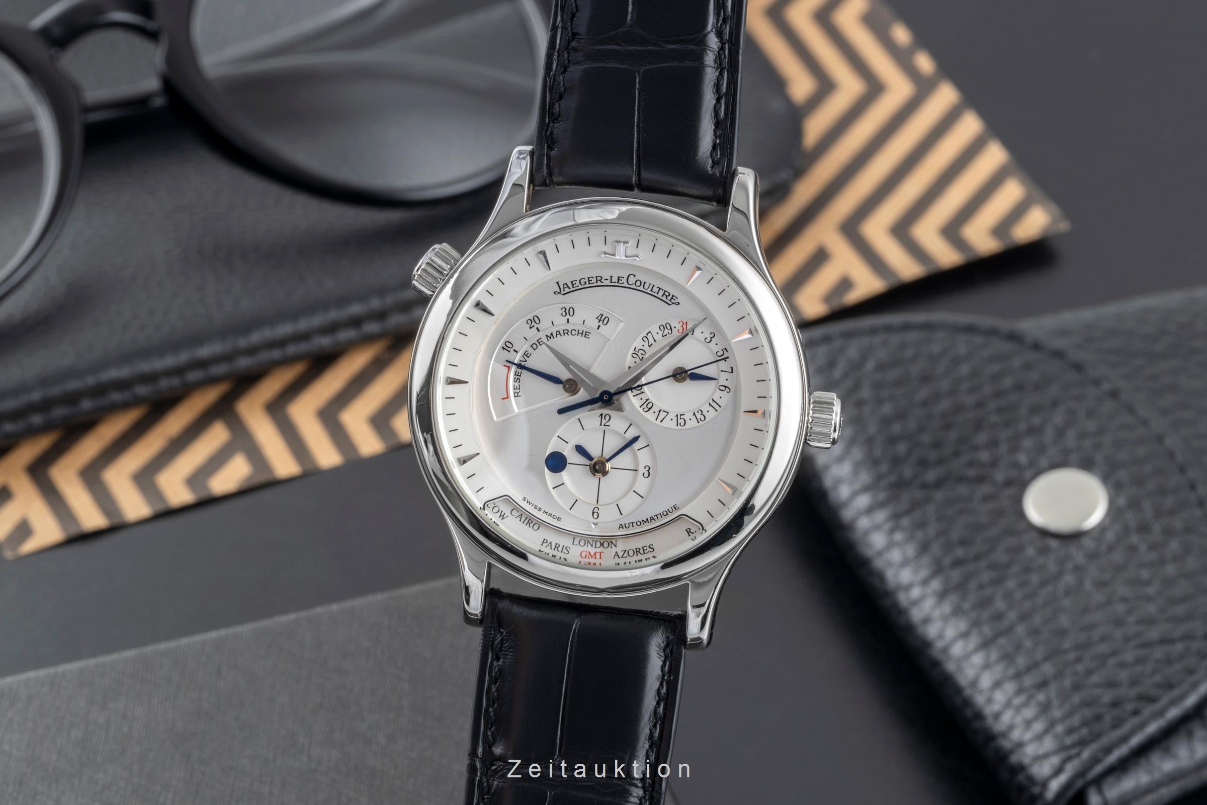 Jaeger LeCoultre Master Geographic steel automatic men's watch Q1428420  142.8.92 LP: 12500EUR  [2505738]