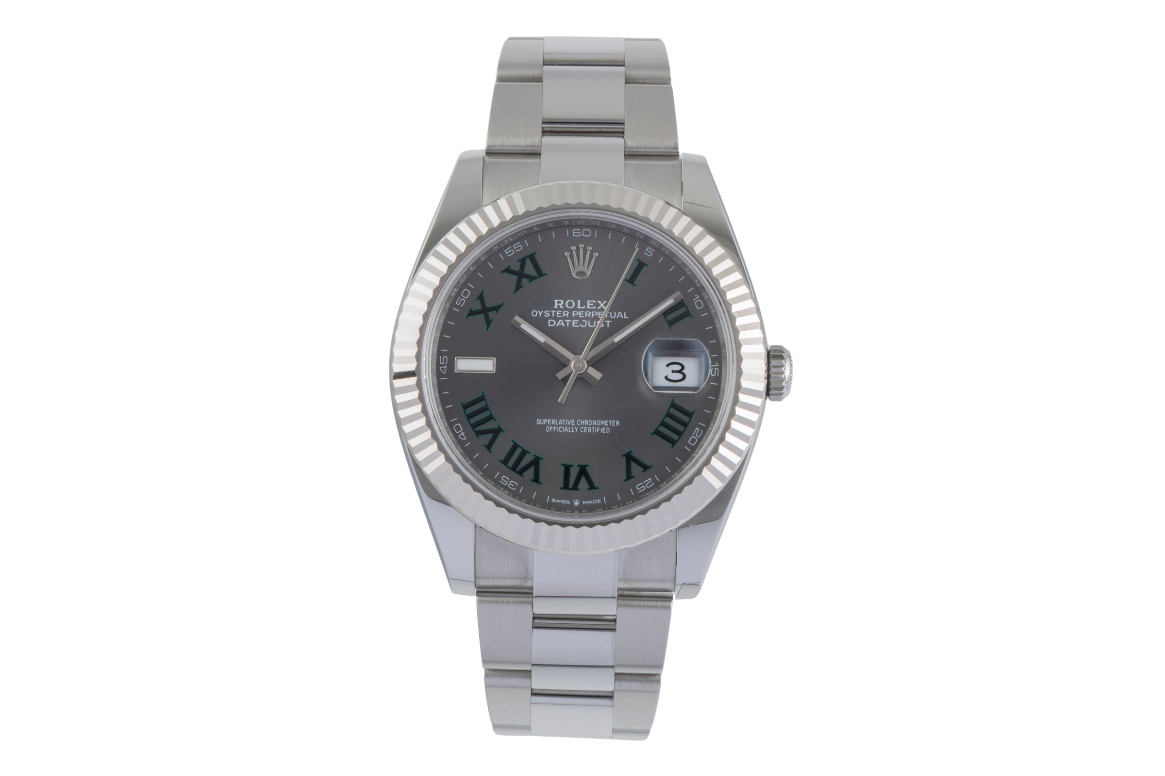 Rolex Datejust steel / white gold automatic men's watch 126334  [2505739]