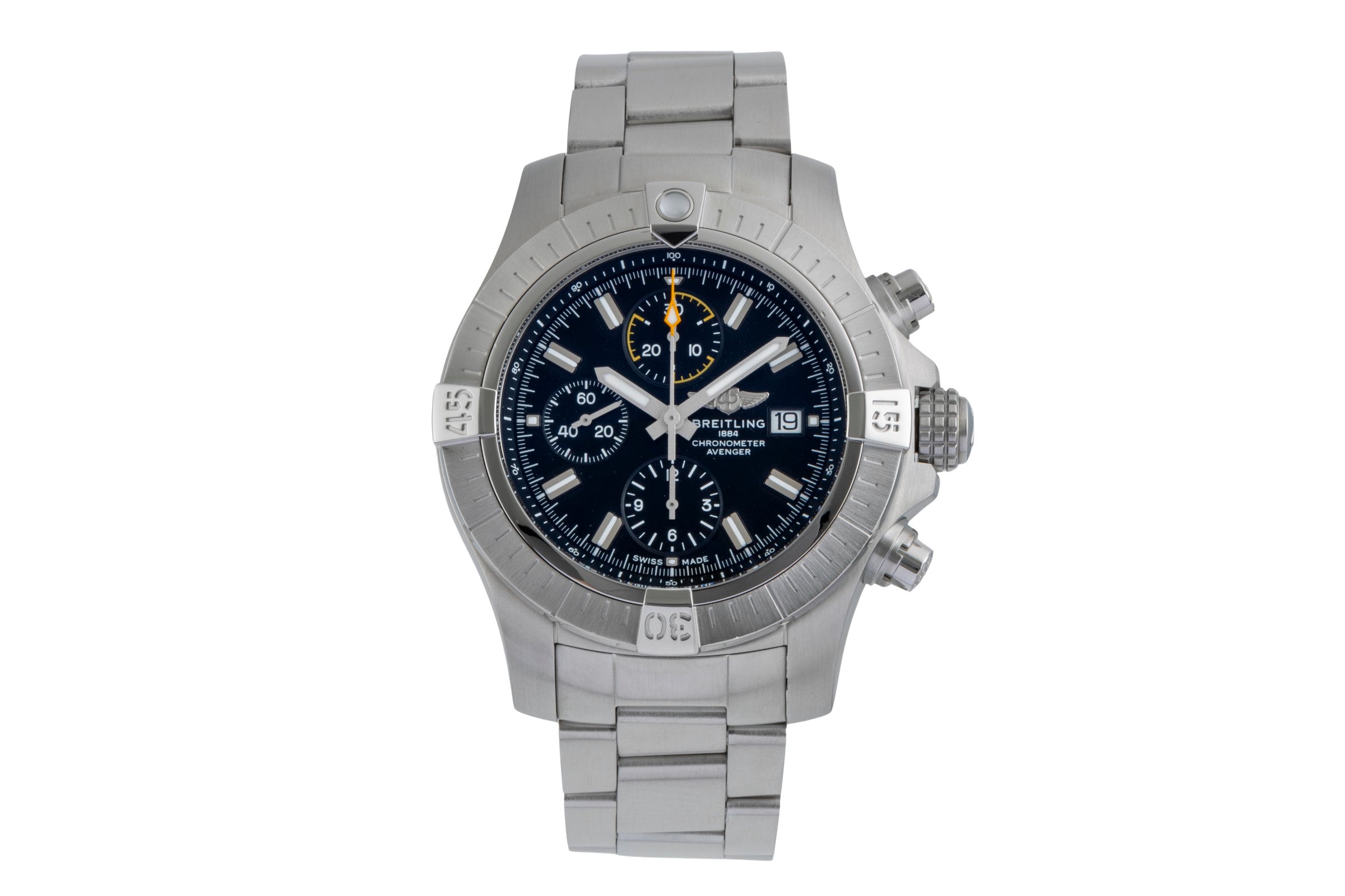 Breitling Avenger chronographe acier automatique montre pour hommes A13317  [2505744]