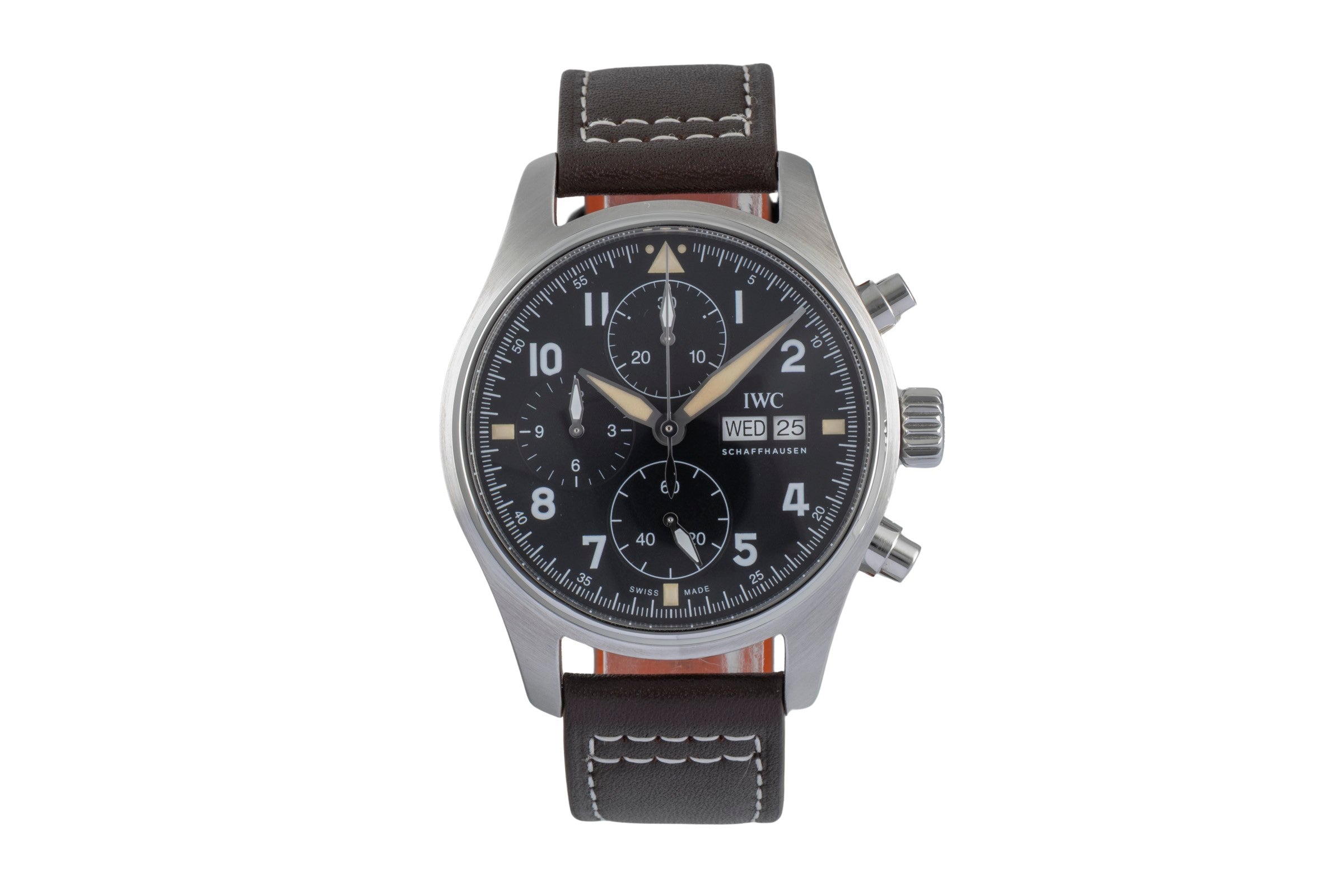 IWC Fliegerchronograph chronograph steel automatic men's watch IW387903 LP: 7700EUR  [2505745]