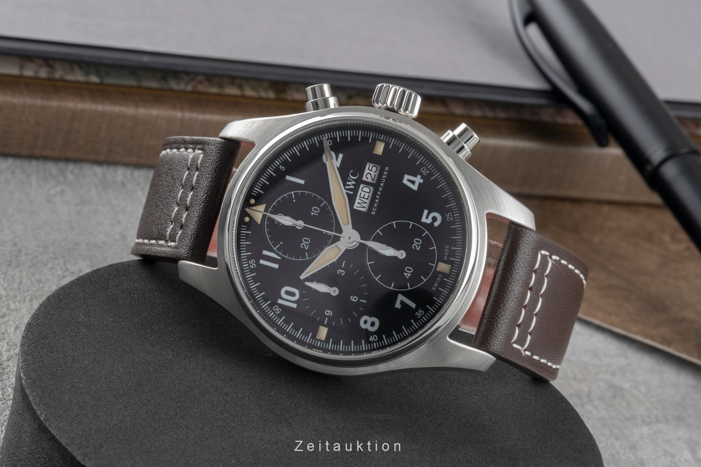 IWC Fliegerchronograph cronografo acciaio automatismo orologio da uomo IW387903 LP: 7700EUR  [2505745]