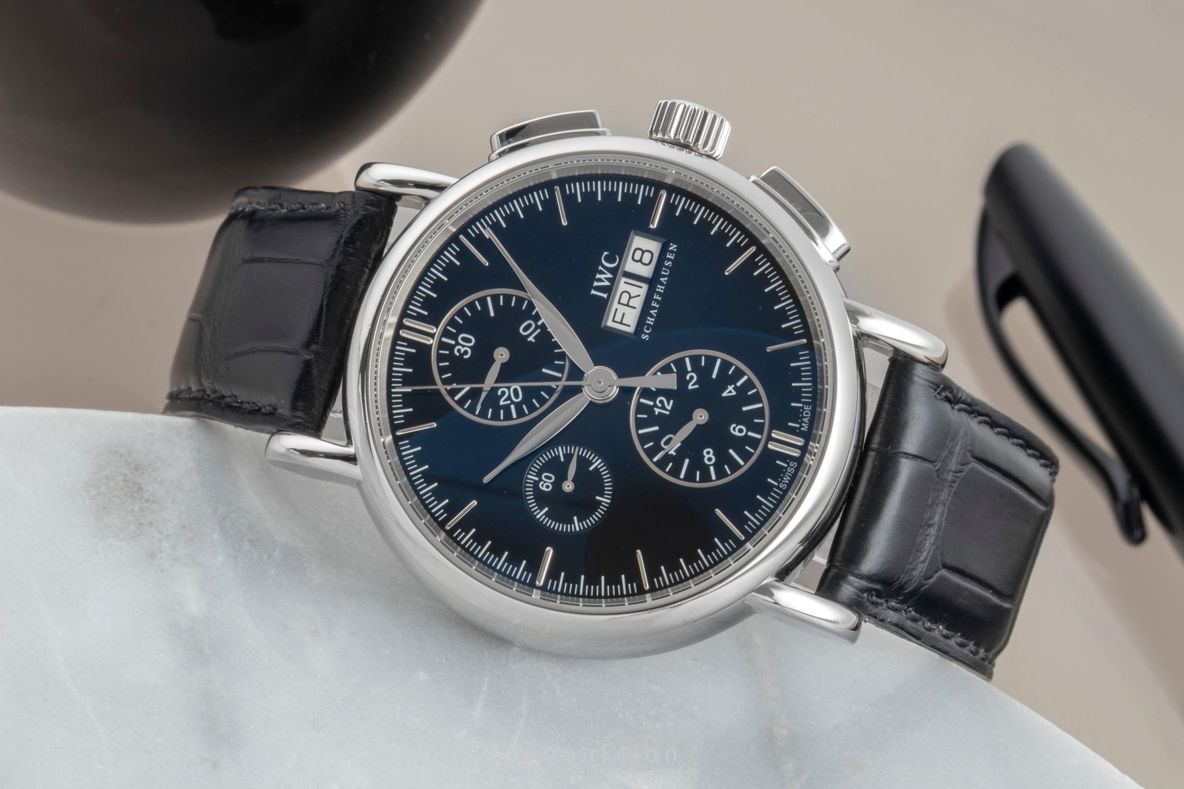 IWC Portofino chronograph steel automatic Kal. C.79320 Ref