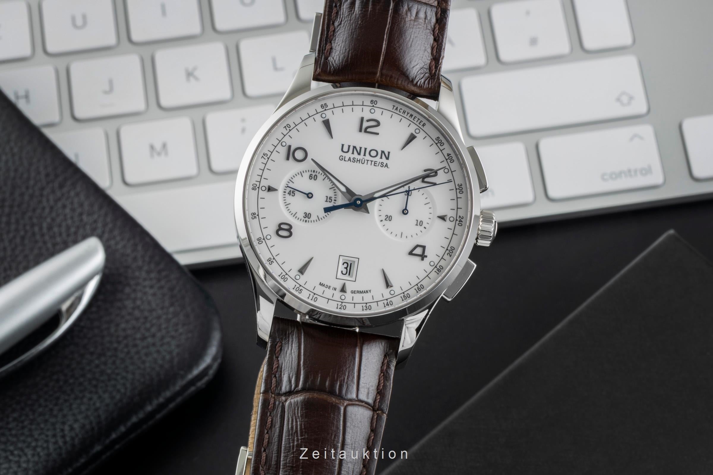 Union Glashütte Noramis cronógrafo acero automático reloj para caballeros D008.427.16.017.00  [2505753]