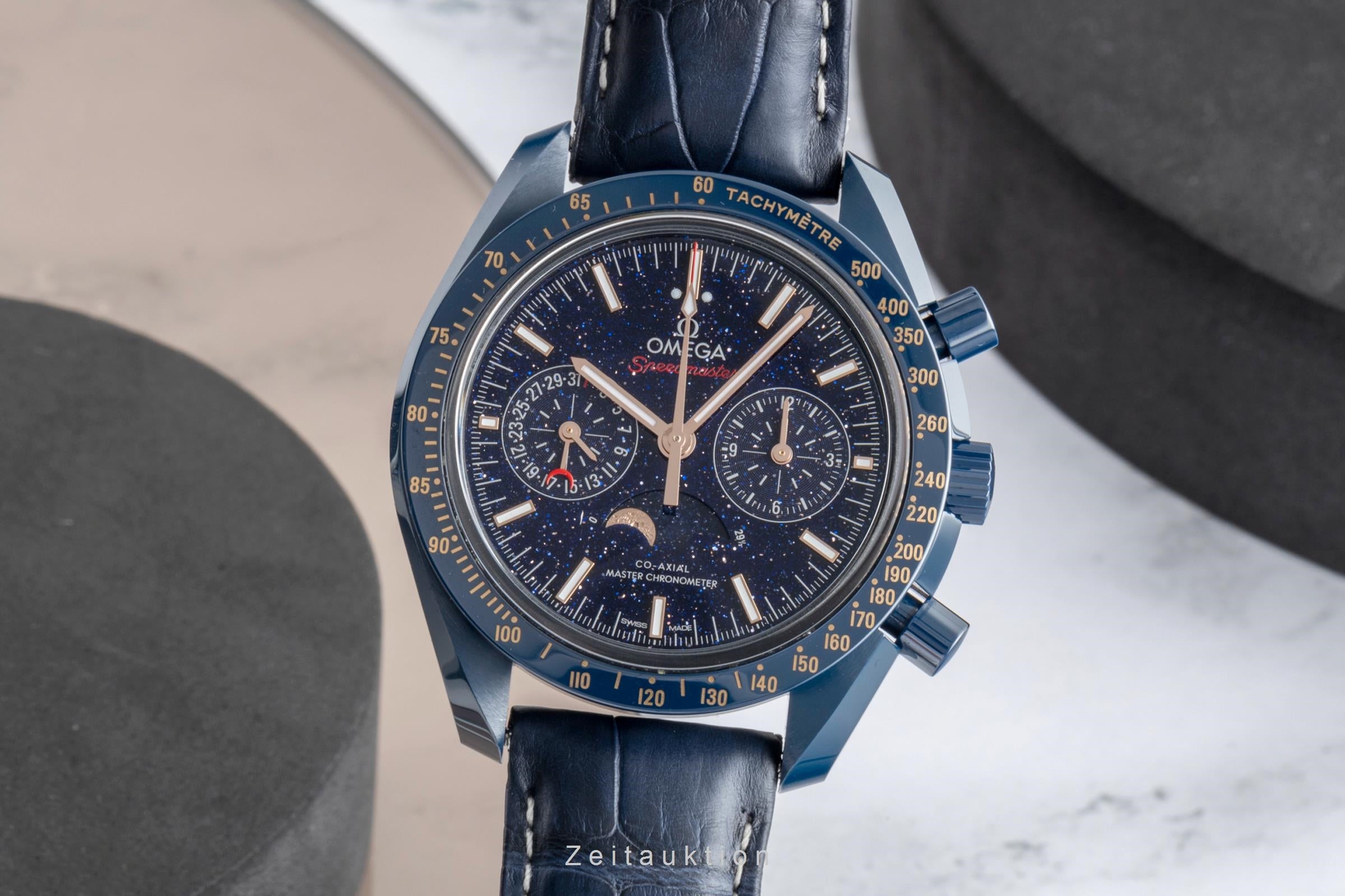 Omega Speedmaster Moonwatch chronograph ceramic automatic Kal