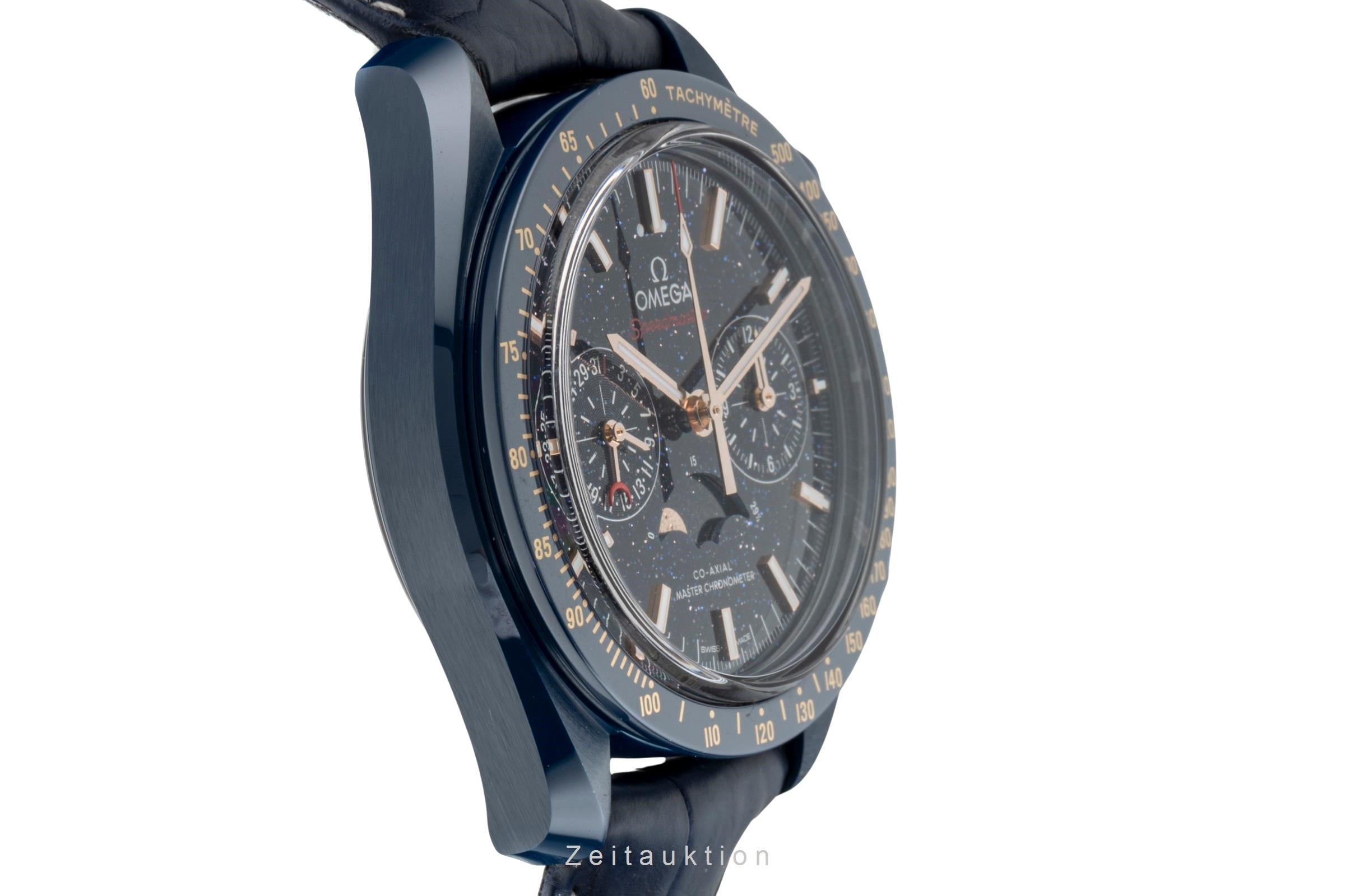 Omega Speedmaster Moonwatch chronographe céramique automatique montre pour hommes 304.93.44.52.03.002 LP: 16000EUR  [2505754]