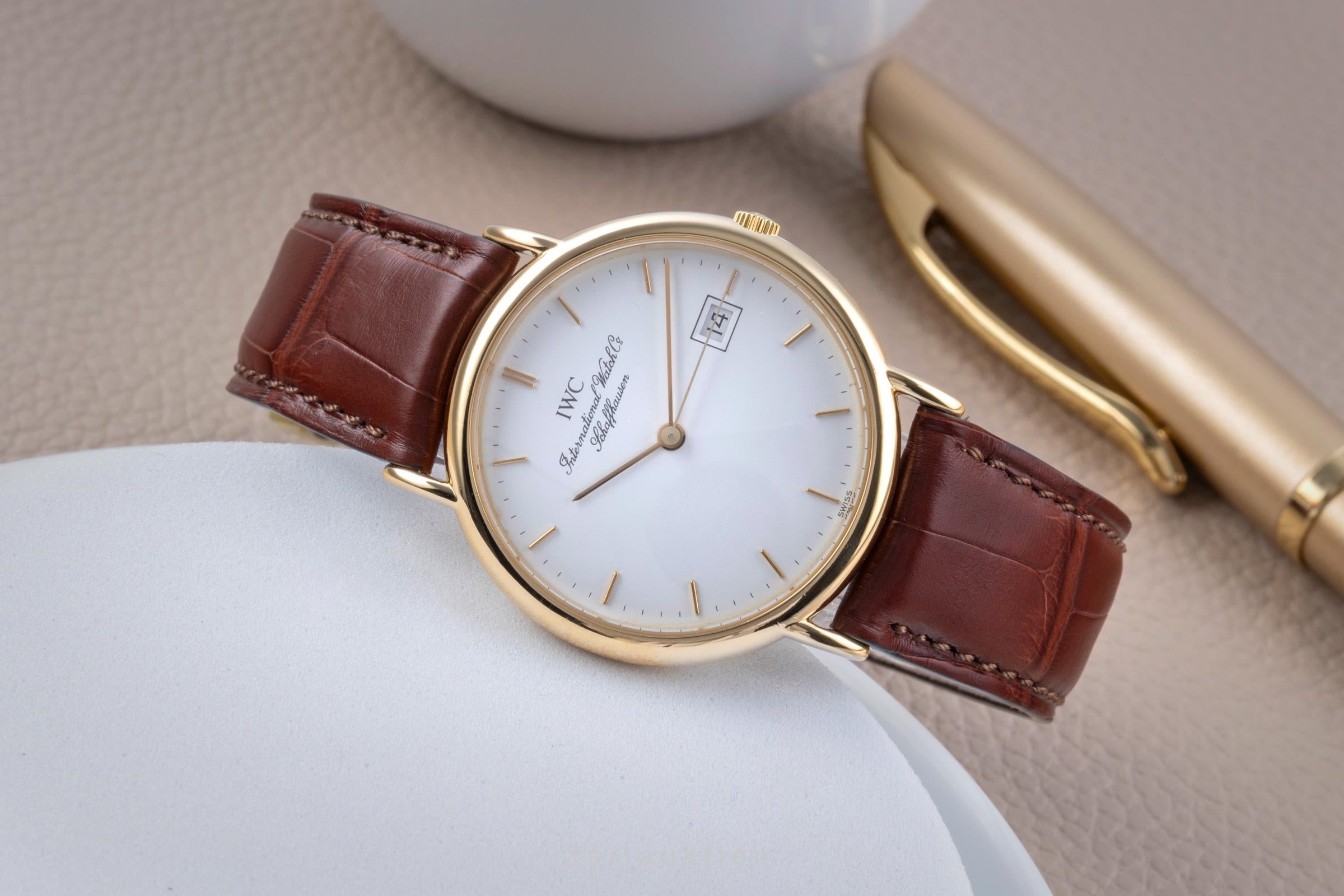 IWC Portofino or 18 ct quartz montre pour hommes IW333103  [2505755]