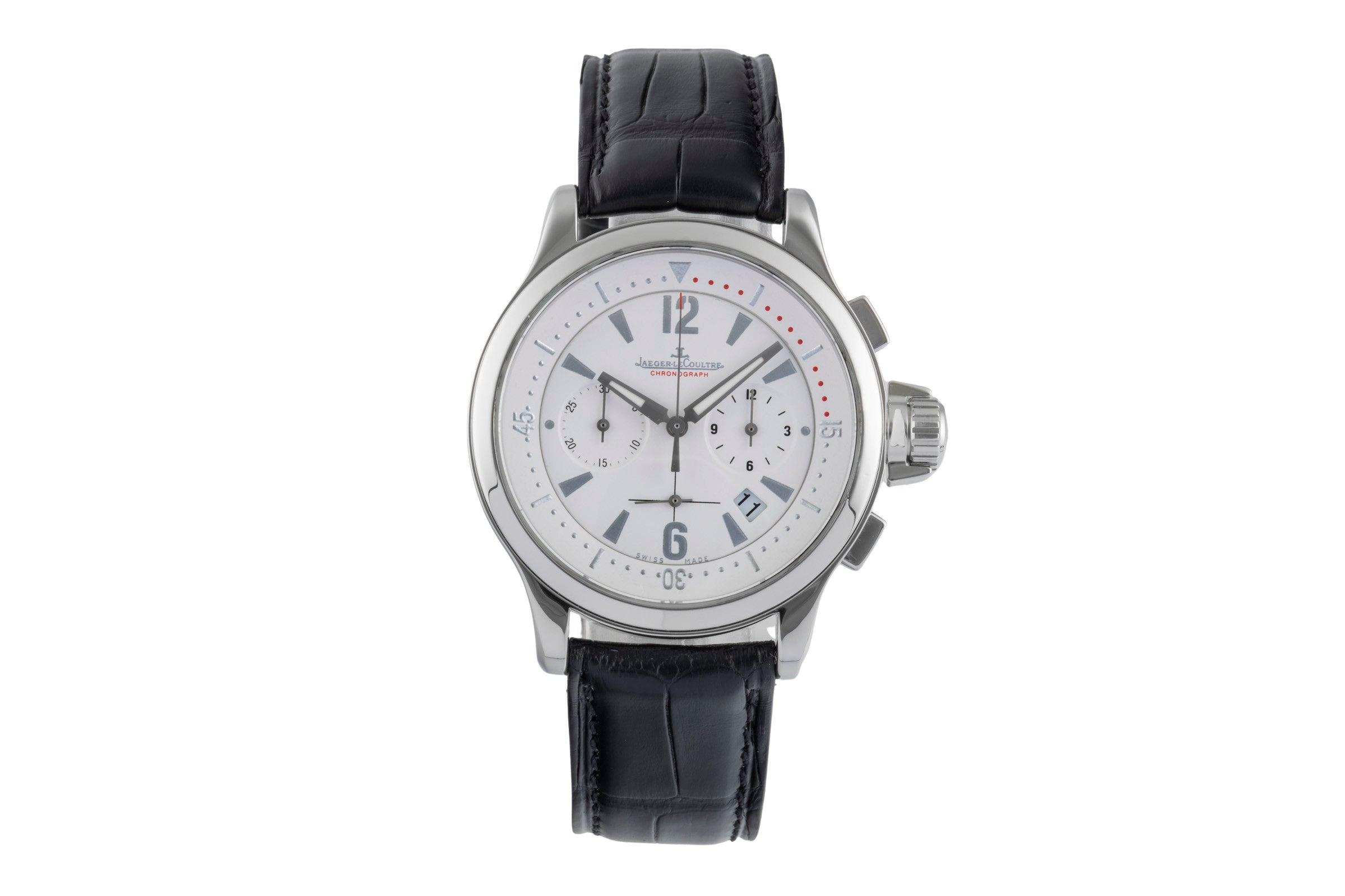 Jaeger LeCoultre Master Chronograph chronographe acier quartz montre pour hommes 148.8.31  [2505756]
