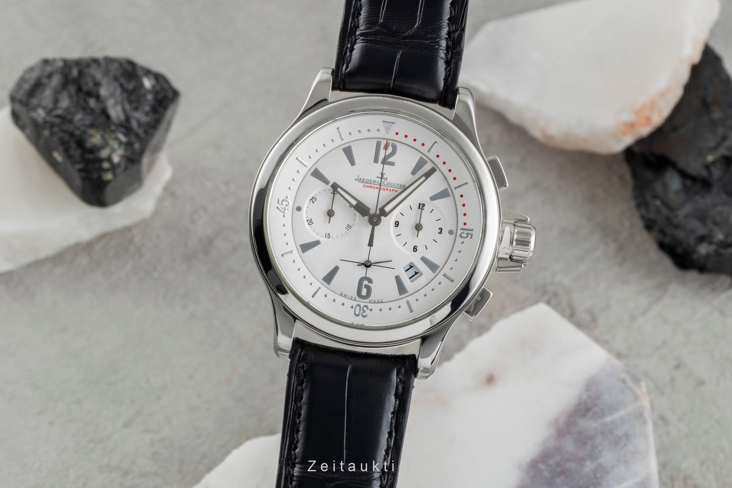 Jaeger LeCoultre Master Chronograph chronographe acier quartz montre pour hommes 148.8.31  [2505756]