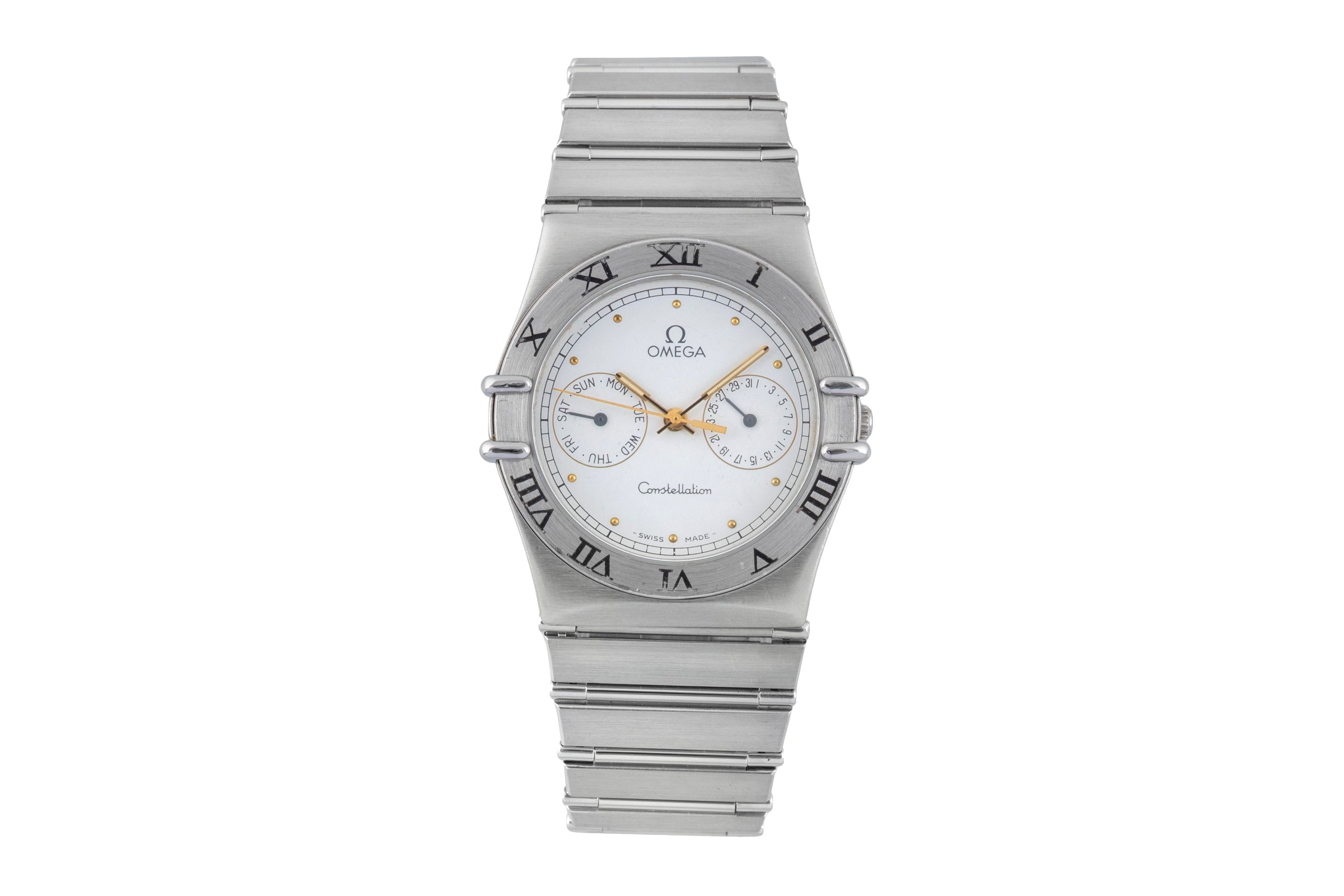 Omega Constellation acier quartz montre pour hommes 396.1070.1, 396.1080.1  [2505762]