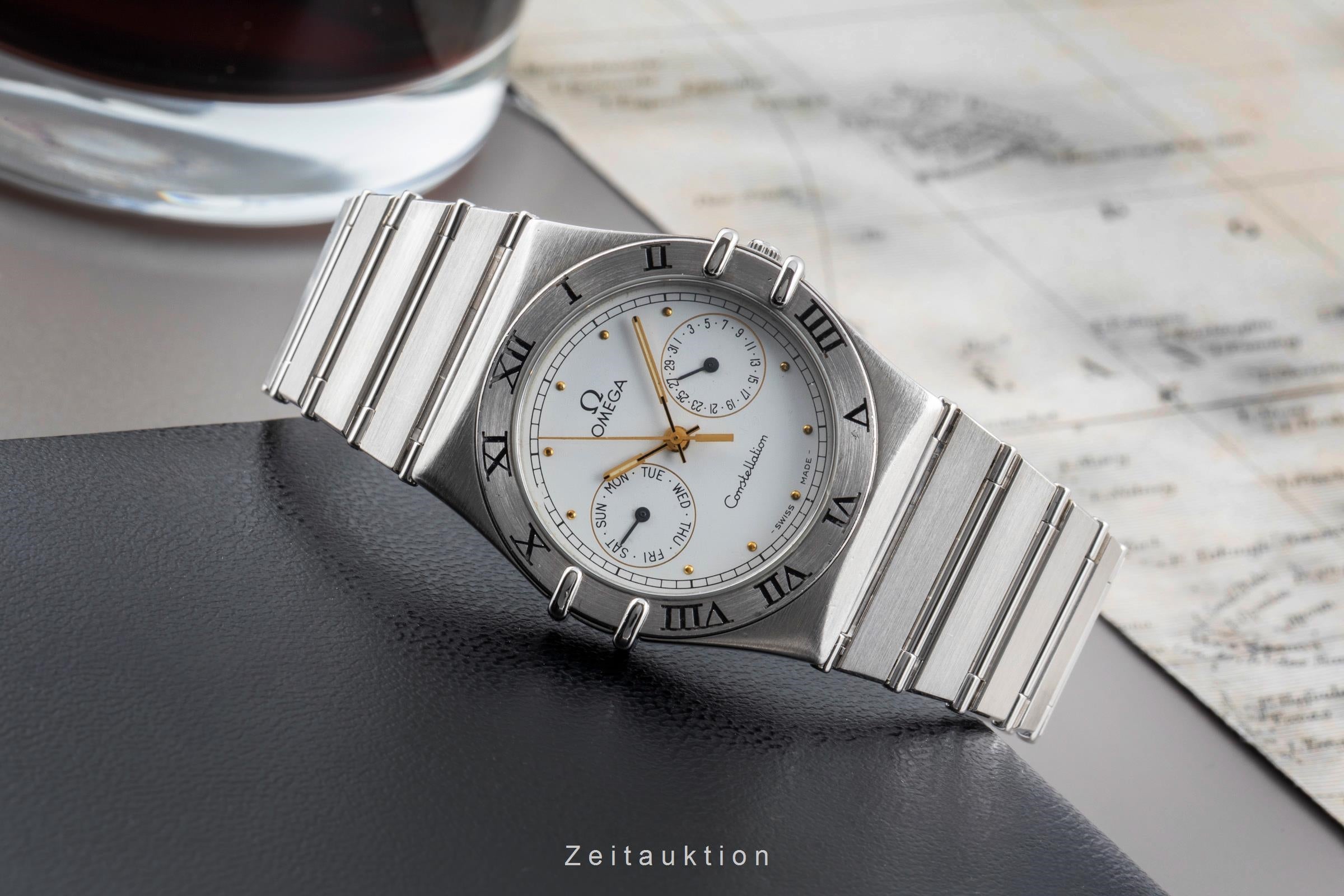 Omega Constellation Day-Date Stahl Quarz Herrenuhr 396.1070.1 396.1080.1  [2505762]