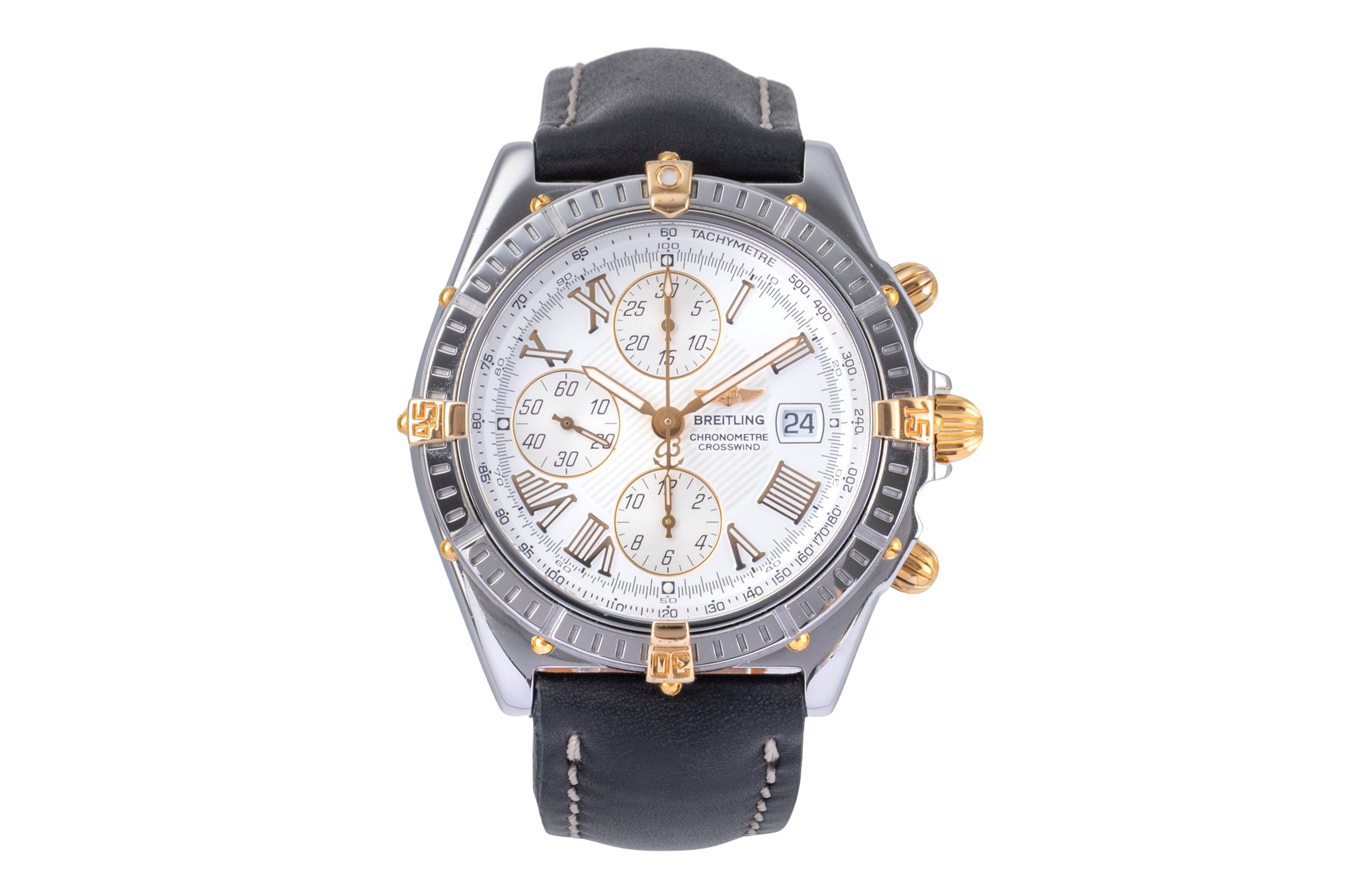 Breitling Crosswind chronographe acier / or  automatique montre pour hommes B13355  [2505763]