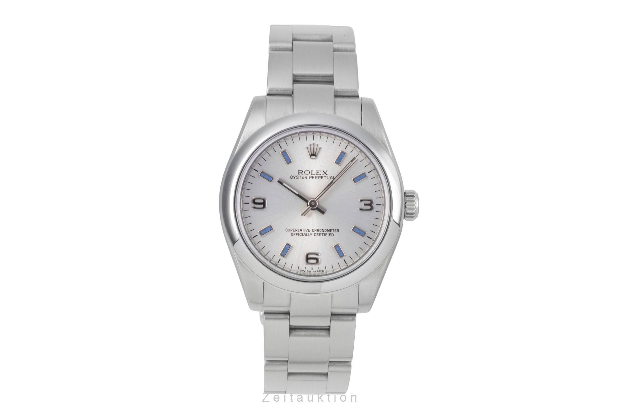 Rolex Oyster Perpetual 31 Silver Dial Automatik Edelstahl Damenuhr Ref. 177200 [2505765]