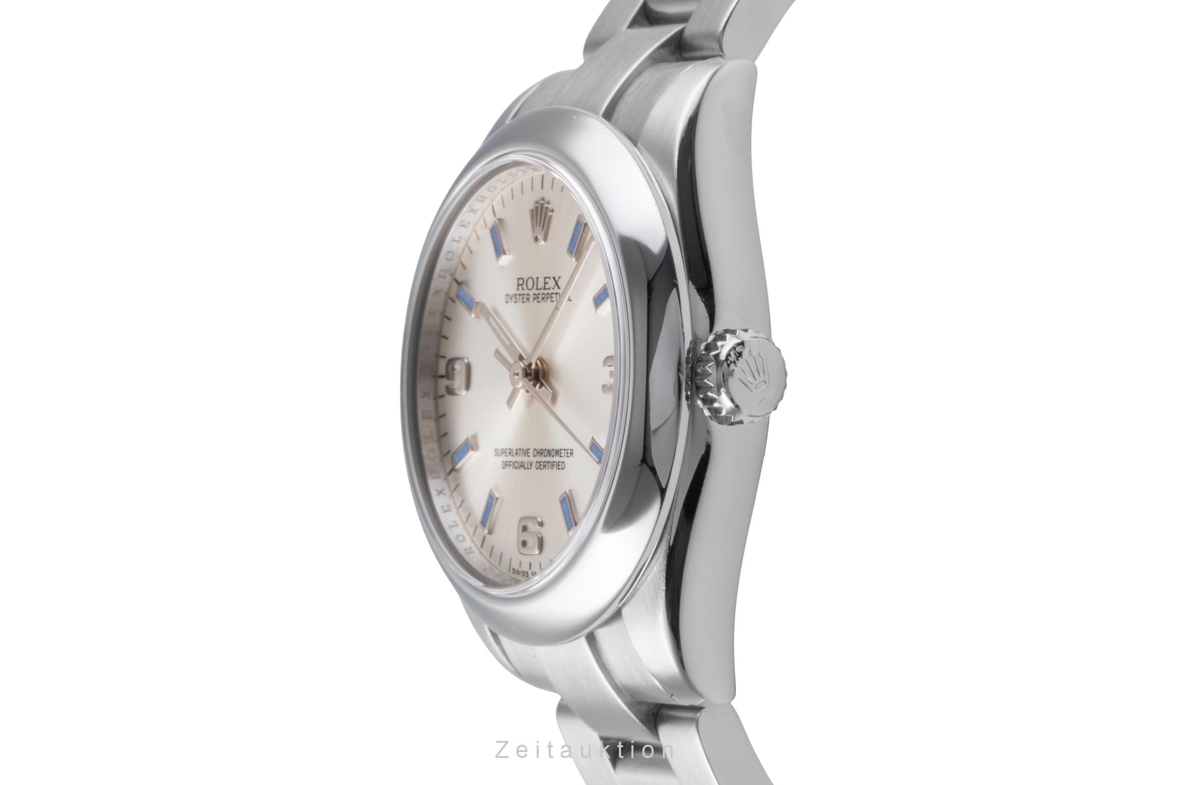Rolex Oyster Perpetual 31 Silver Dial Automatik Edelstahl Damenuhr Ref. 177200 [2505765]