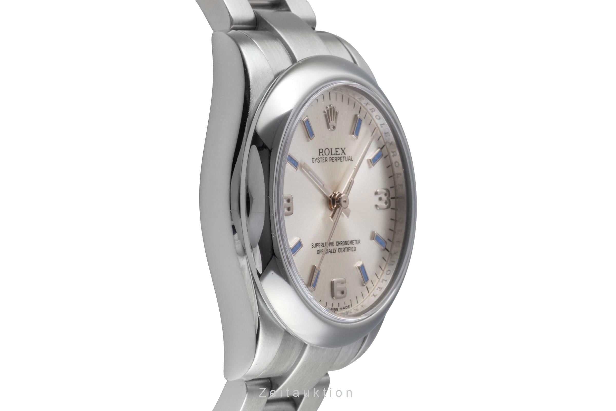 Rolex Oyster Perpetual 31 Silver Dial Automatik Edelstahl Damenuhr Ref. 177200 [2505765]