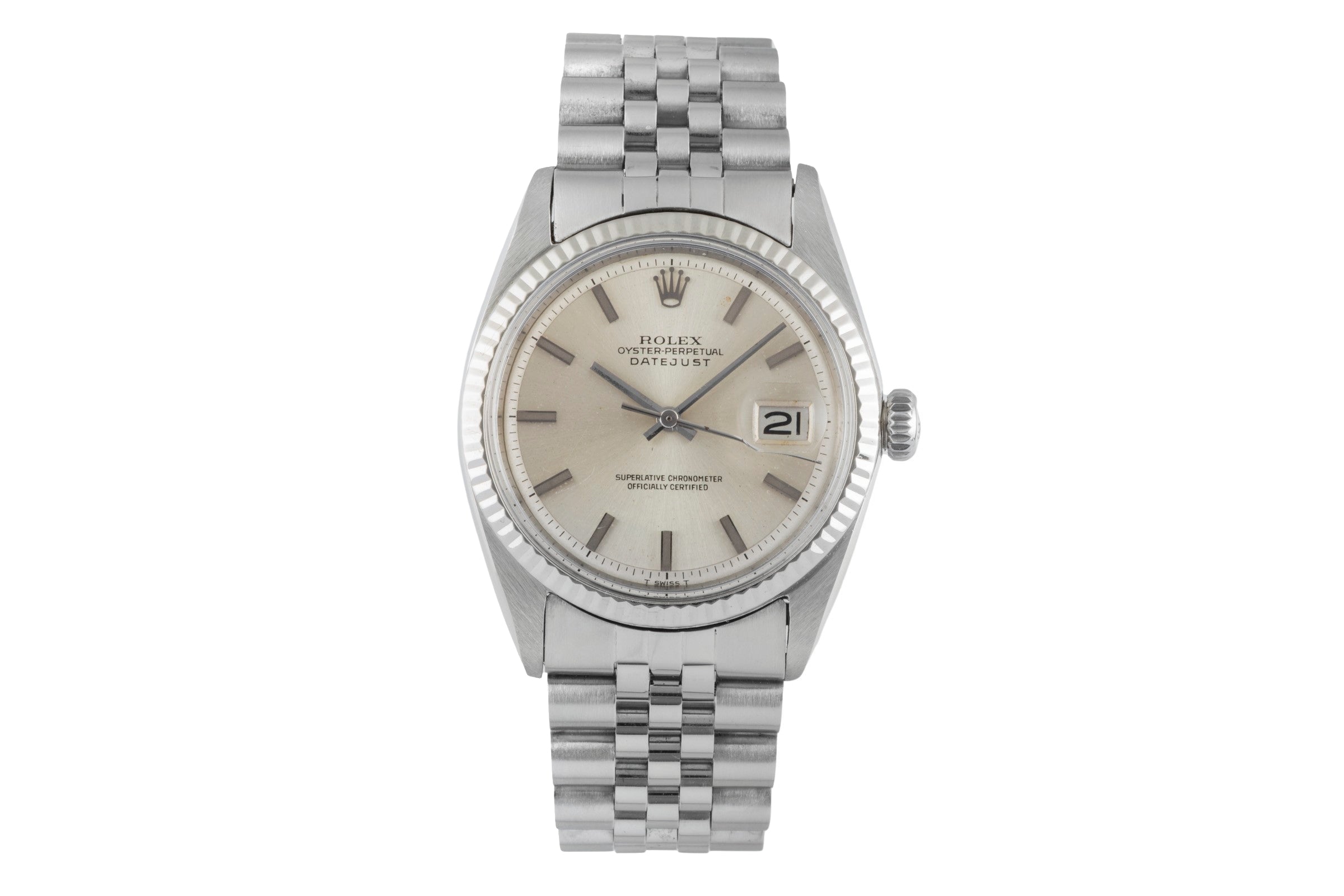 Rolex Datejust steel / white gold automatic men's watch 1601 Vintage  [2505767]