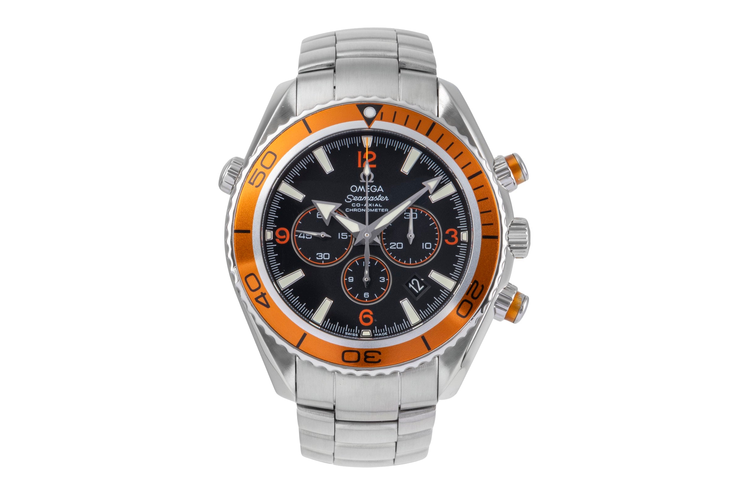 Omega Seamaster chronographe acier automatique montre pour hommes 2218.50.00 LP: 9900EUR  [2505769]