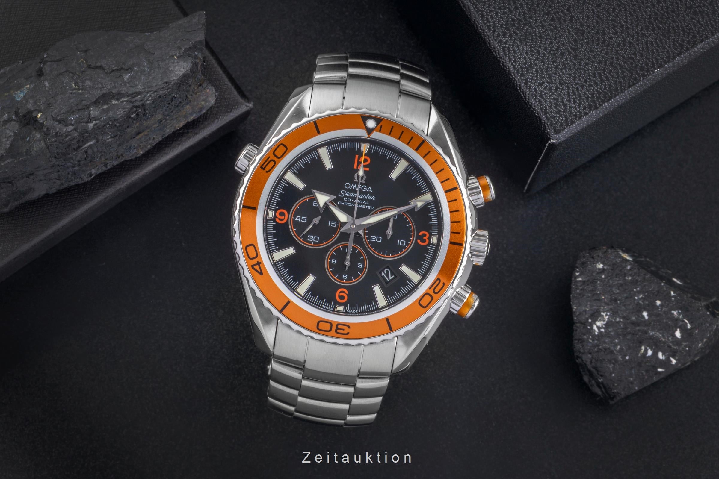 Omega Seamaster chronographe acier automatique montre pour hommes 2218.50.00 LP: 9900EUR  [2505769]