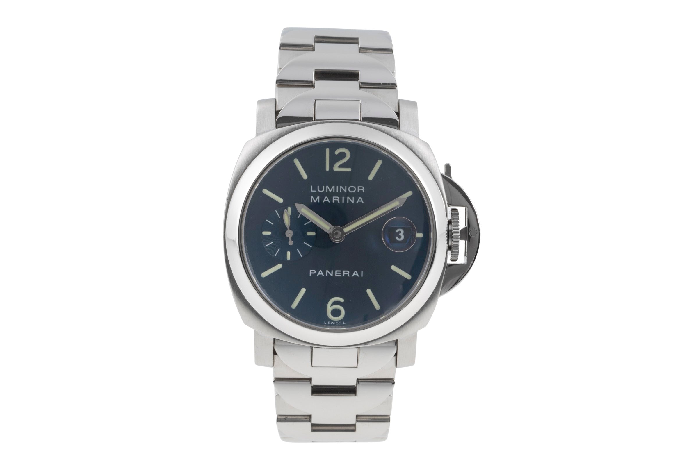 Panerai Luminor Marina acier automatique montre pour hommes PAM00120  [2505772]