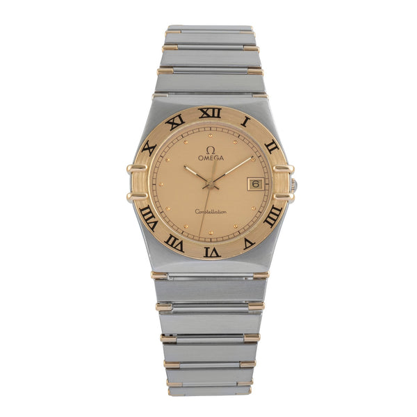 Omega Constellation steel / gold quartz men's watch 1310.10.00  [2505776]