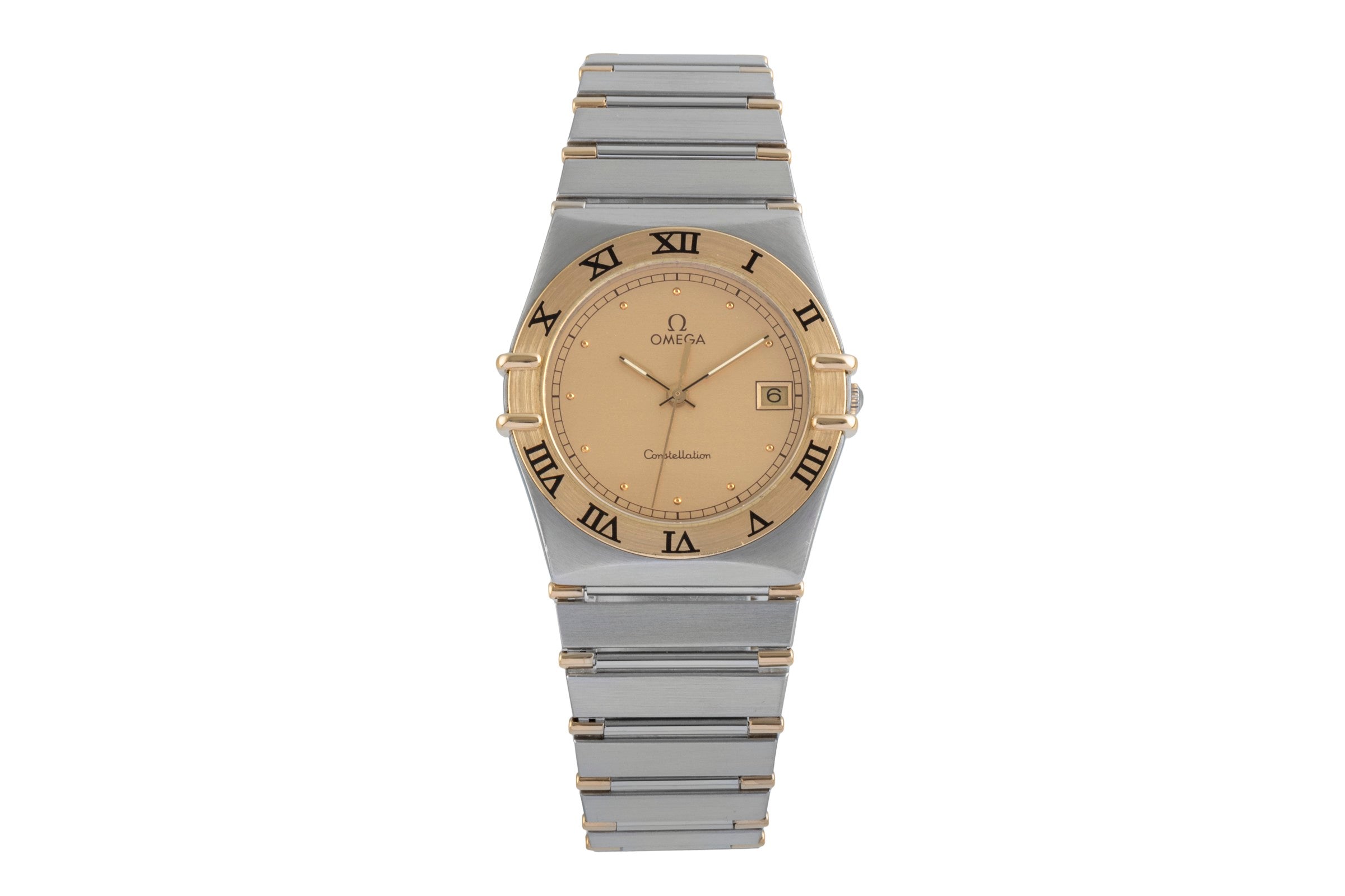 Omega Constellation steel / gold quartz men's watch 1310.10.00  [2505776]