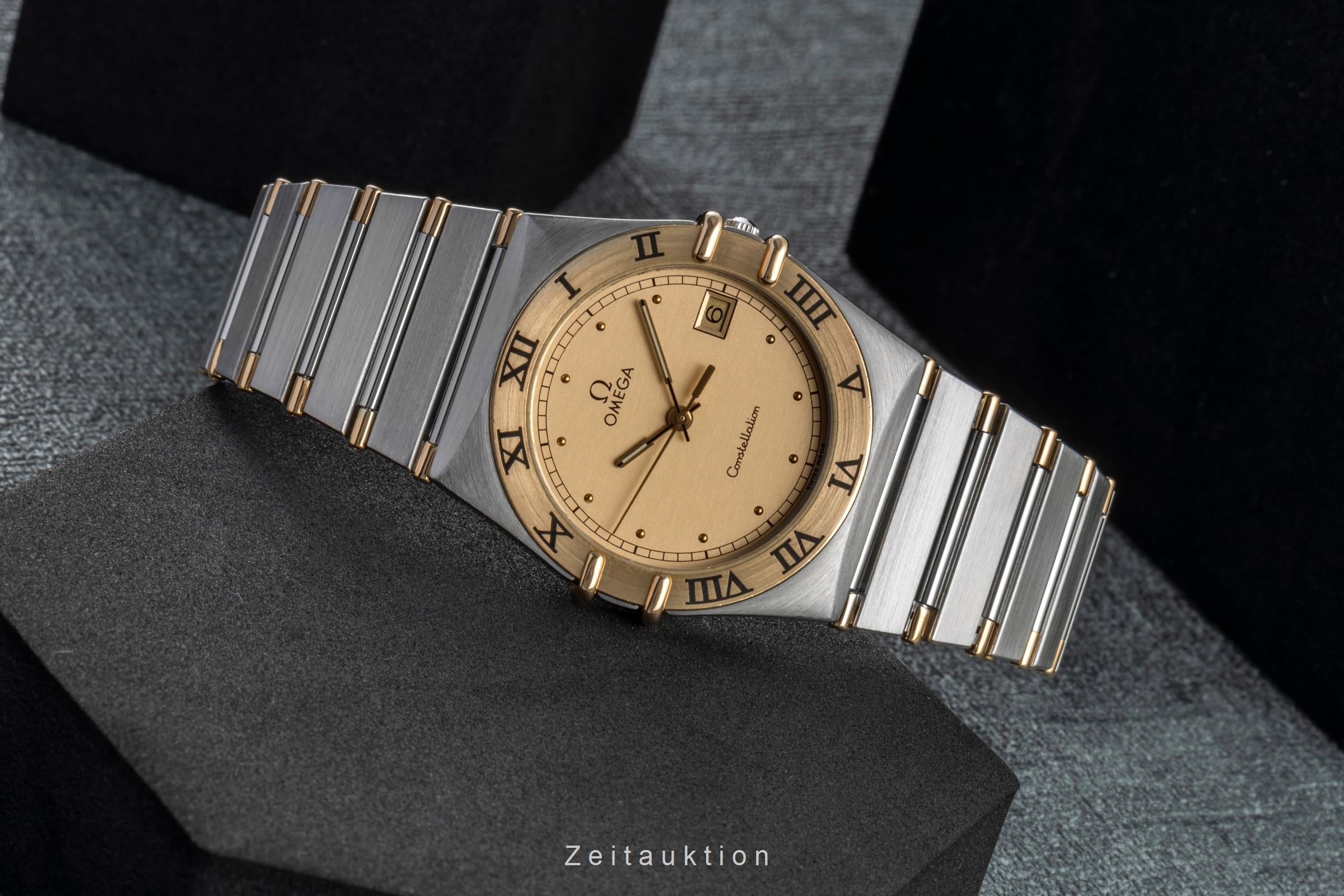 Omega Constellation steel / gold quartz men's watch 1310.10.00  [2505776]
