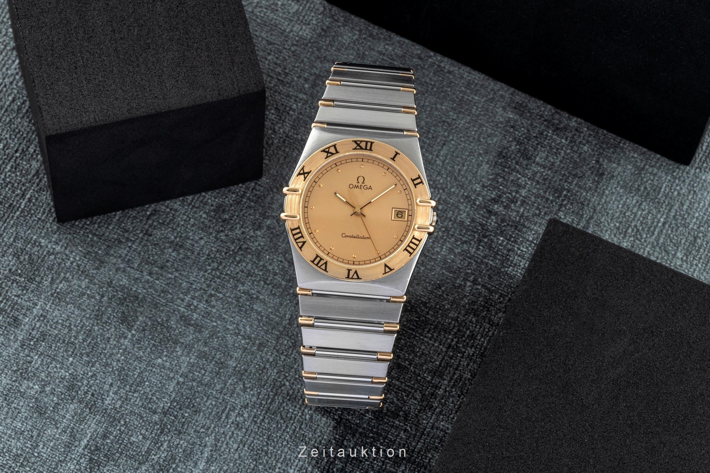 Omega Constellation steel / gold quartz men's watch 1310.10.00  [2505776]