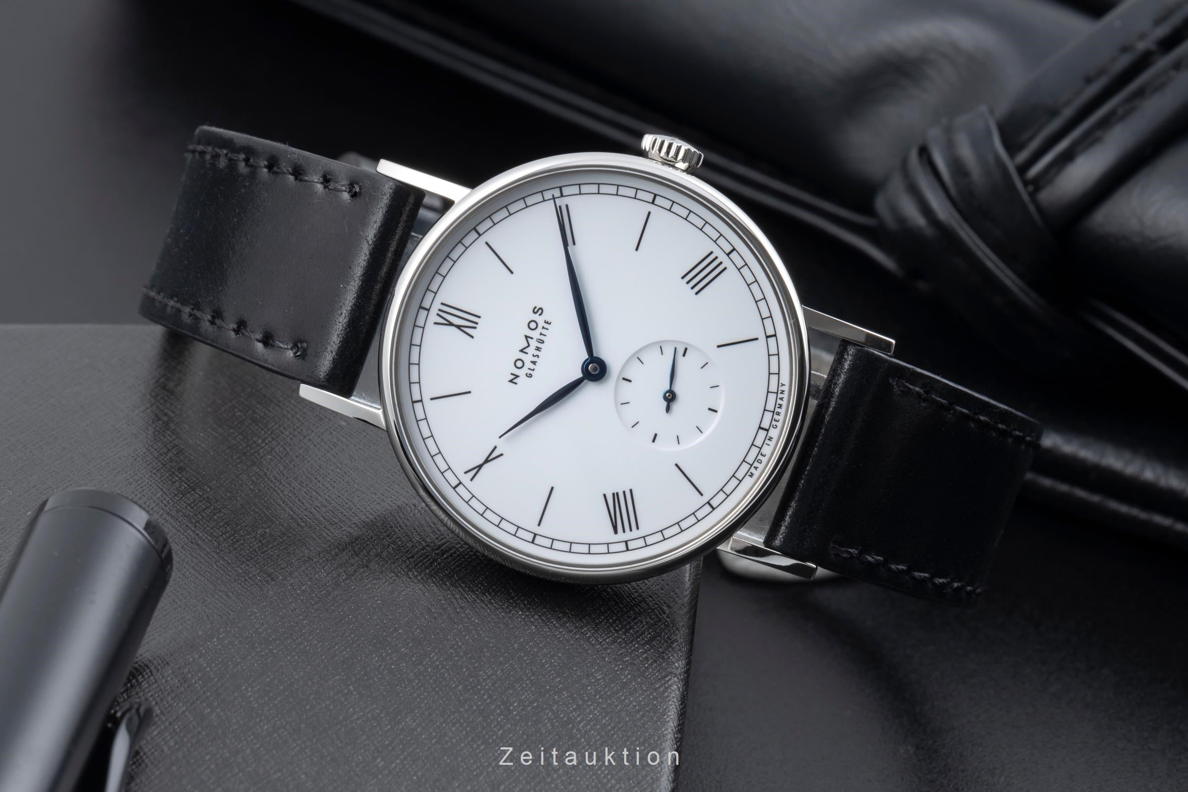 Nomos Ludwig acero cuerda manual reloj para caballeros 205 Limited  [2505777]